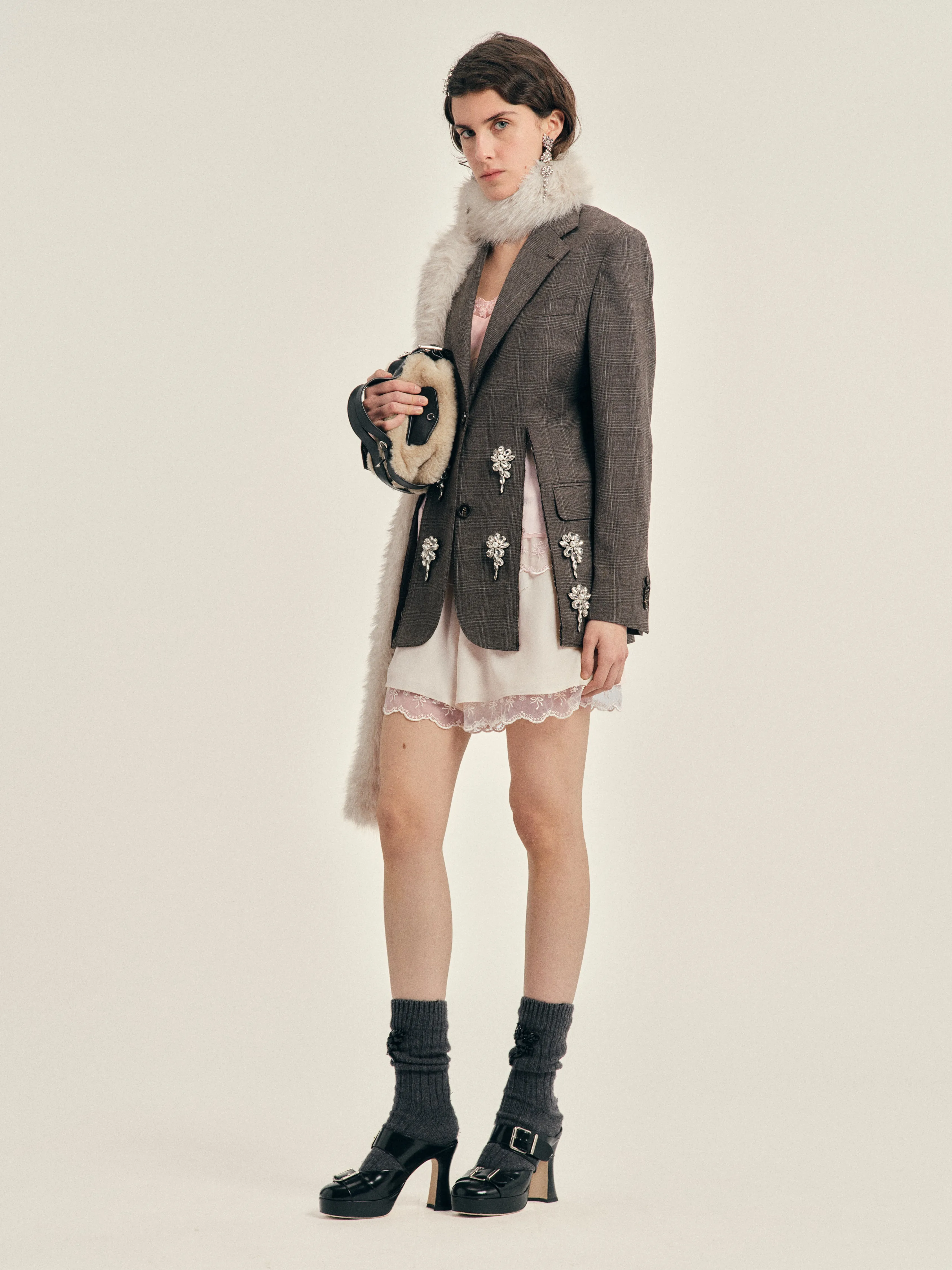 Mini Faux Fur Biker Belt Bag sold by Simone Rocha product image thumbnail 4