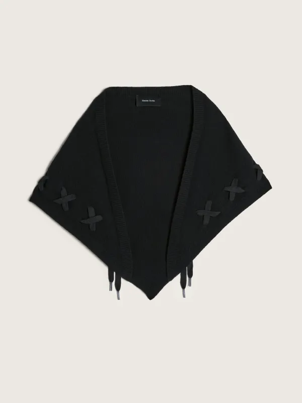 Merino Lace Up Neckerchief made by Simone Rocha