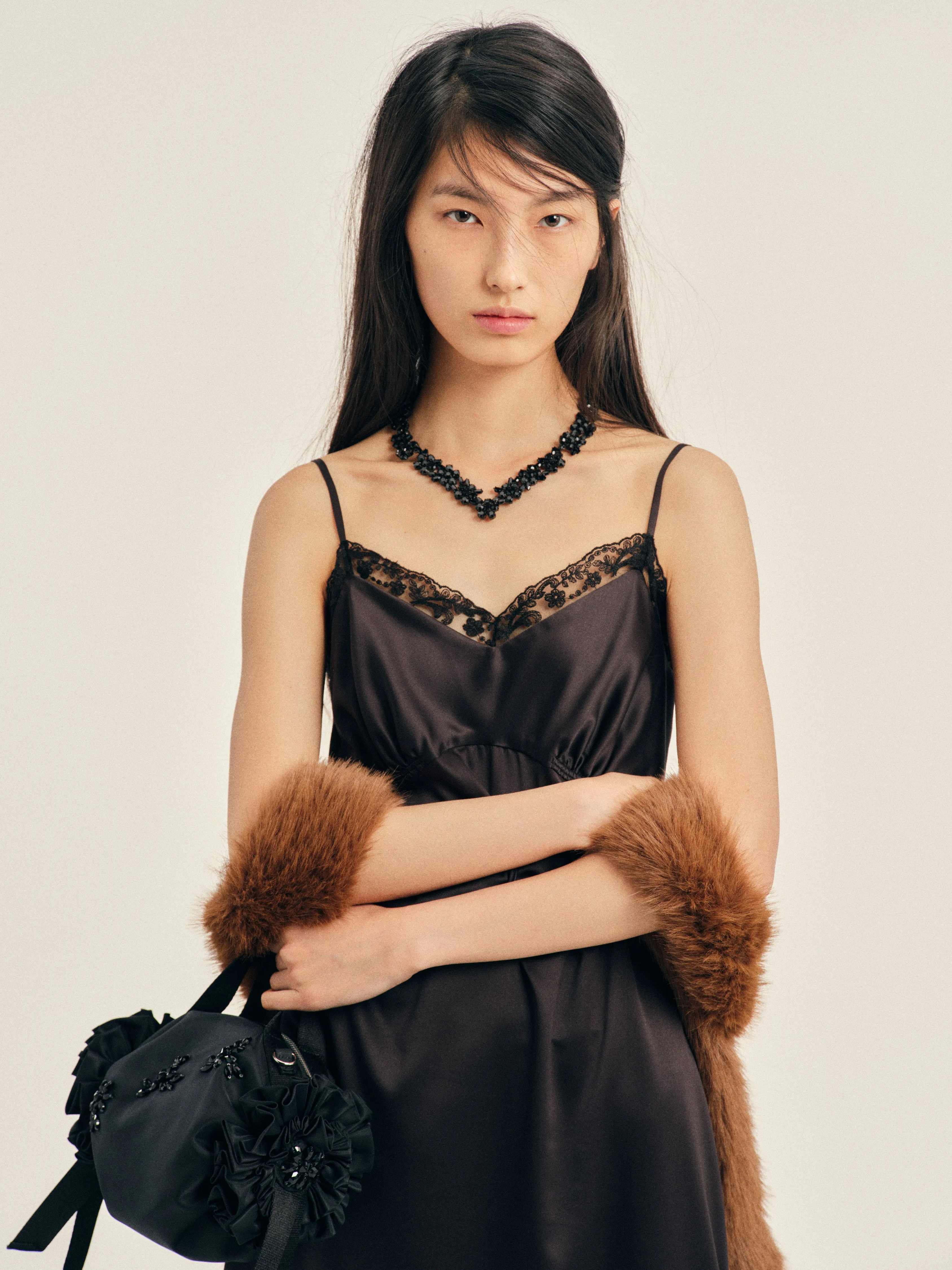 V-Line Floral Necklace sold by Simone Rocha product image thumbnail 2