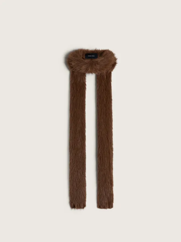 Skinny Faux Fur Scarf made by Simone Rocha