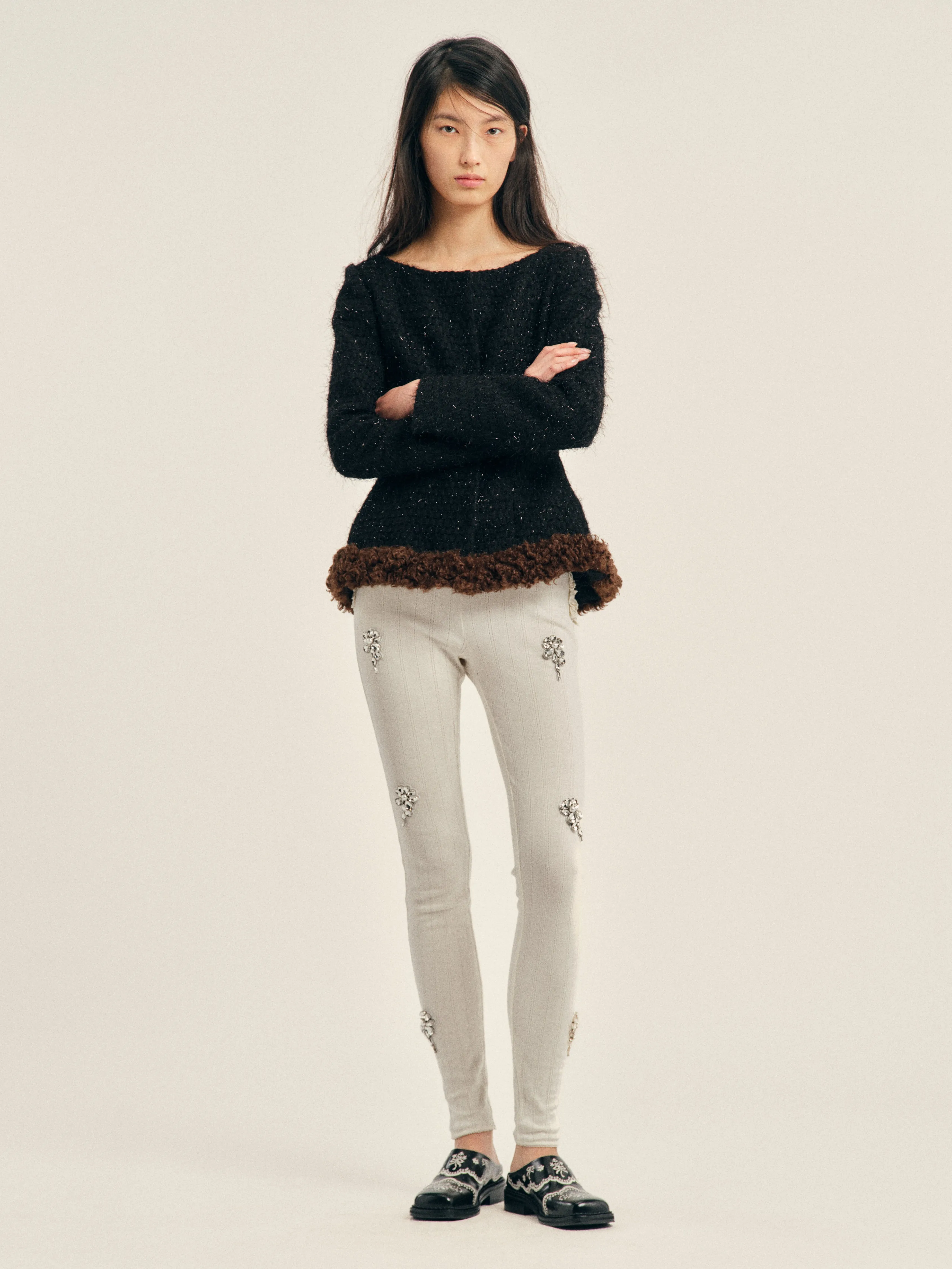 Round Sculpt Faux Fur Detail Bustle Jacket sold by Simone Rocha product image thumbnail 2