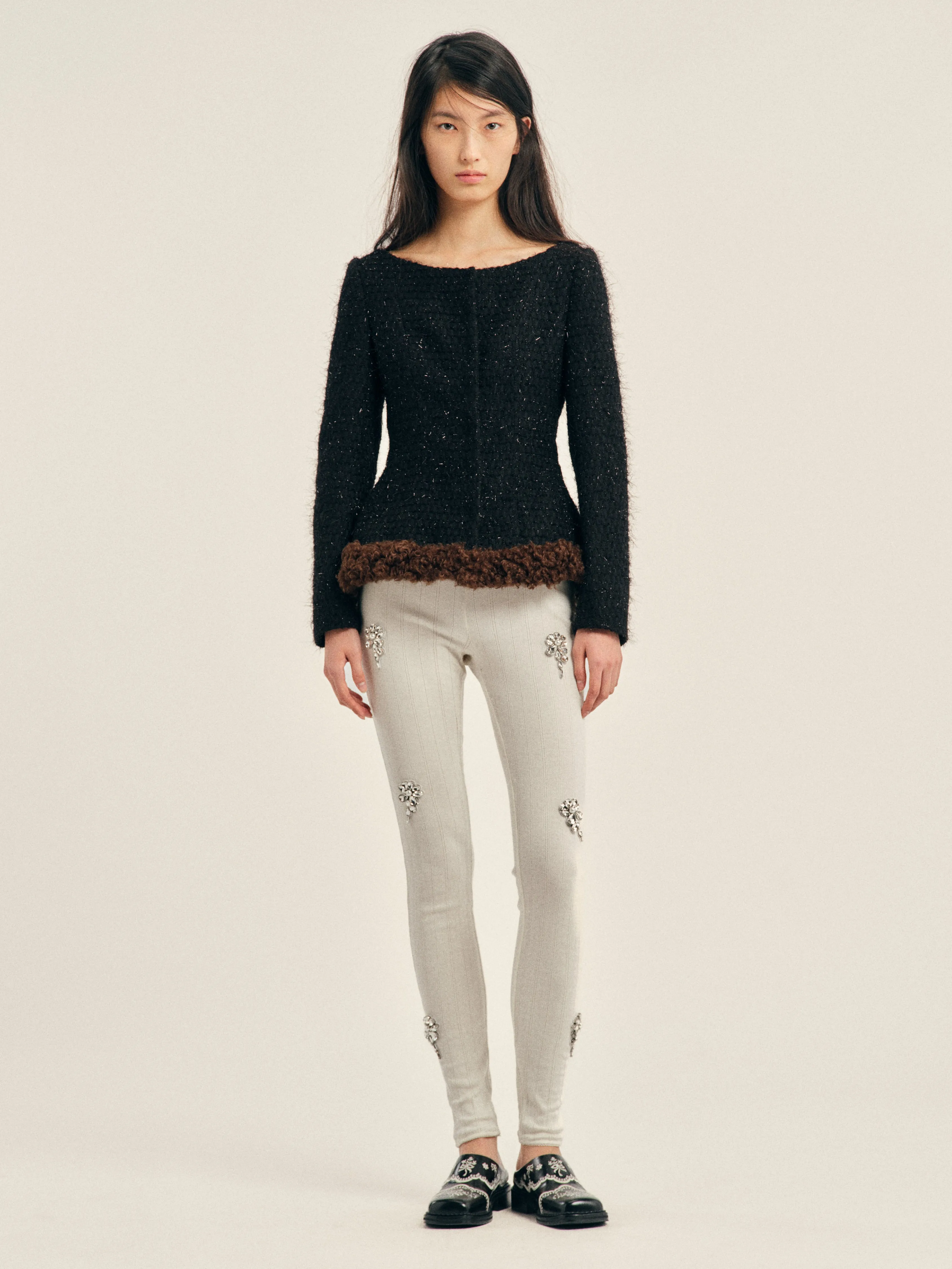 Round Sculpt Faux Fur Detail Bustle Jacket sold by Simone Rocha