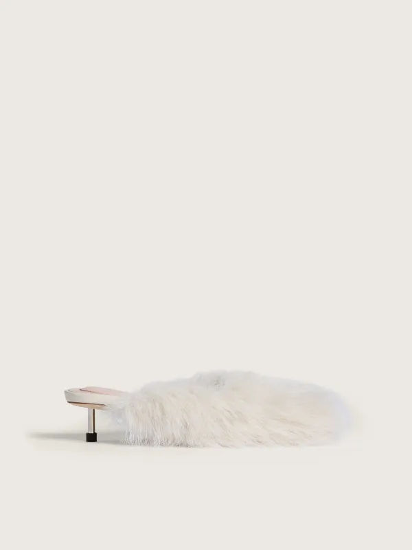 Faux Fur Mule Heel made by Simone Rocha