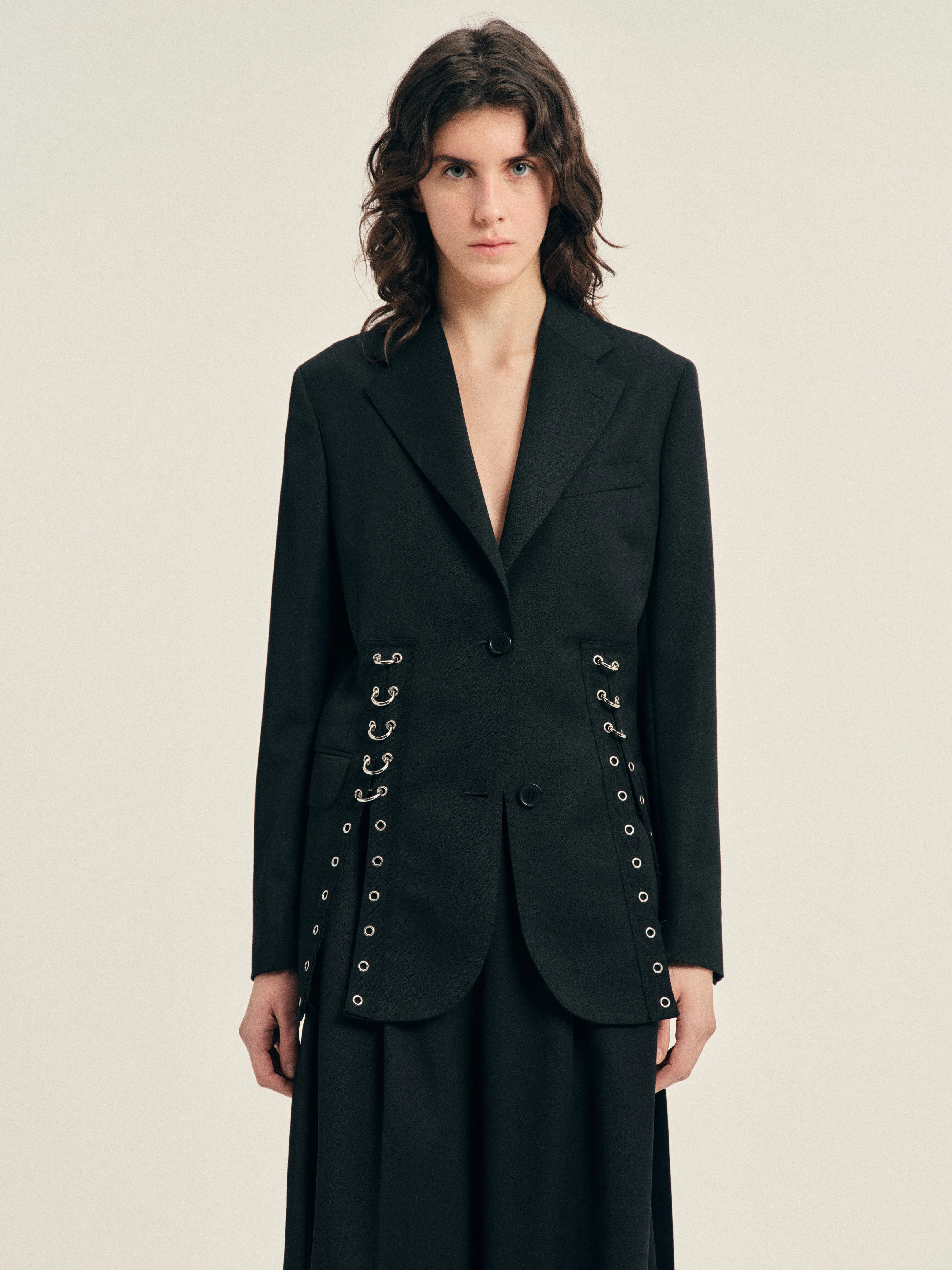 Grommet Ring Hem Slice Jacket sold by Simone Rocha product image thumbnail 4