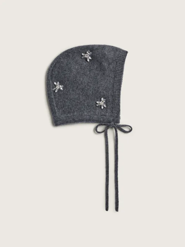 Turbo Embellished Cashmere Bonnet made by Simone Rocha