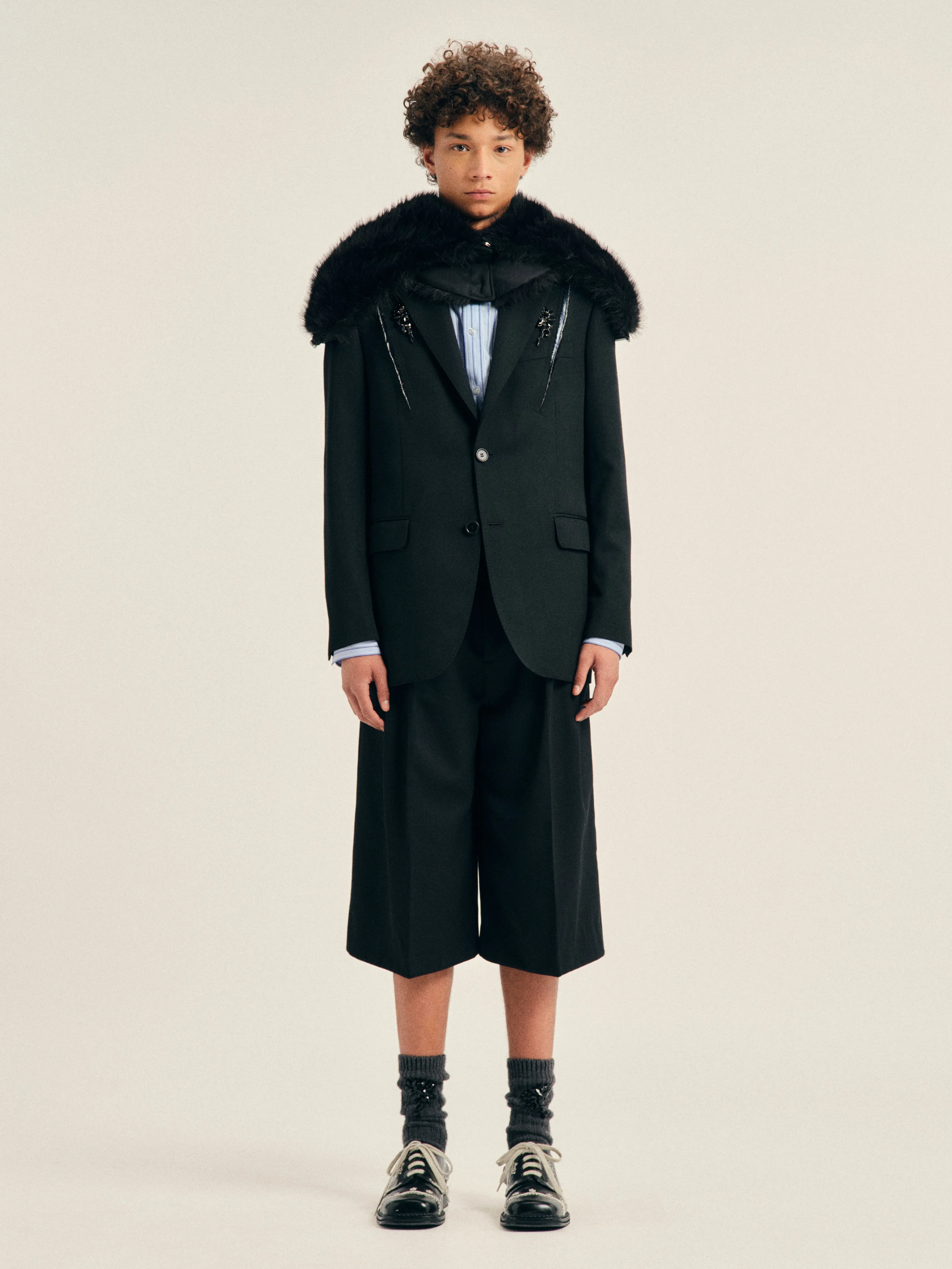 Embellished Structured Slash Jacket sold by Simone Rocha product image thumbnail 2