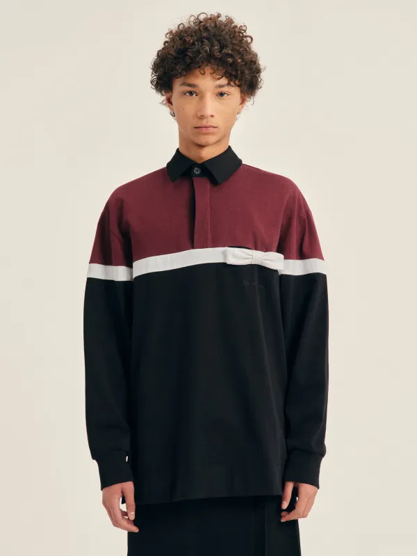 Bow Stripe Rugby Shirt made by Simone Rocha