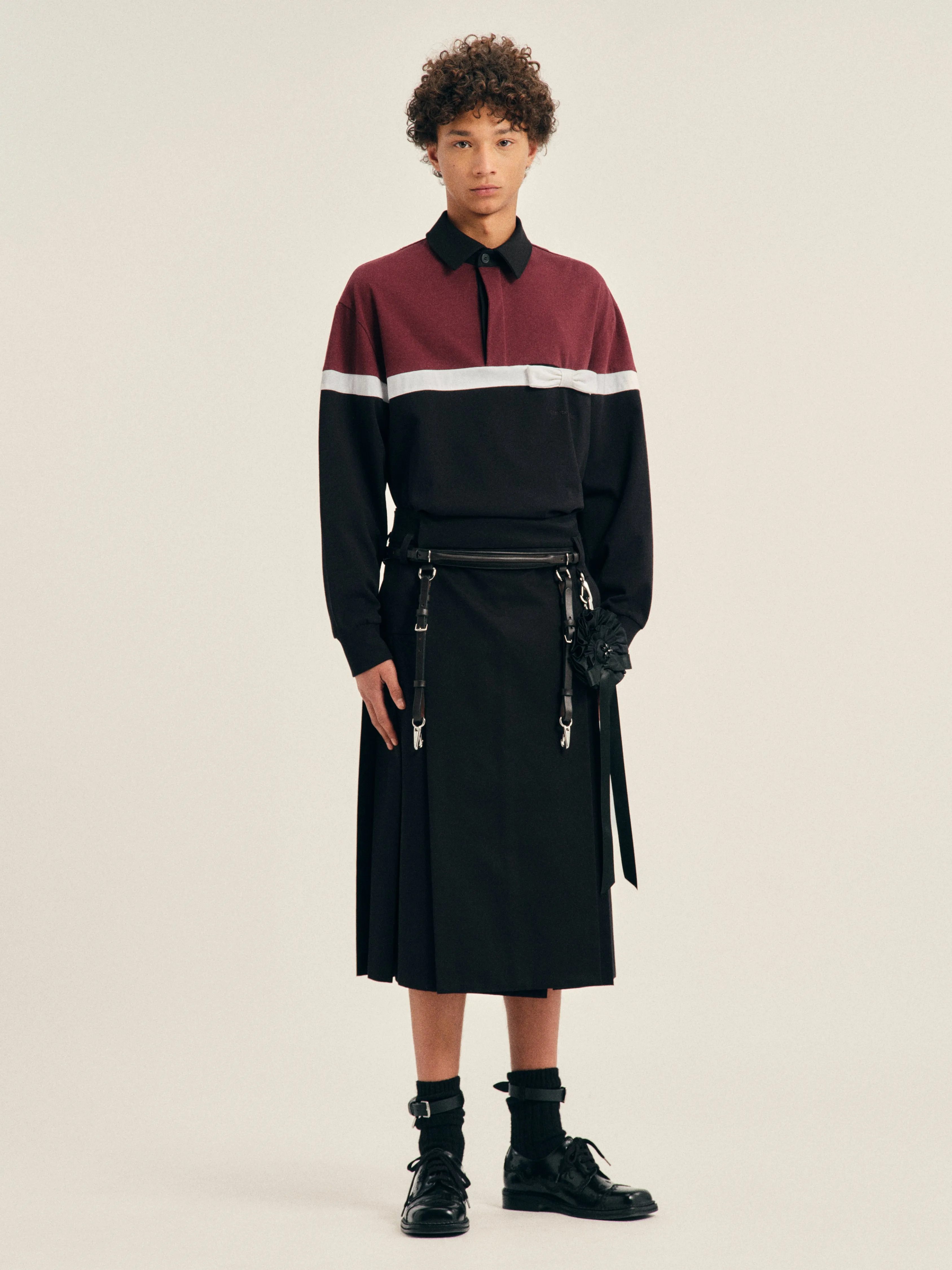 Bow Stripe Rugby Shirt sold by Simone Rocha product image thumbnail 3