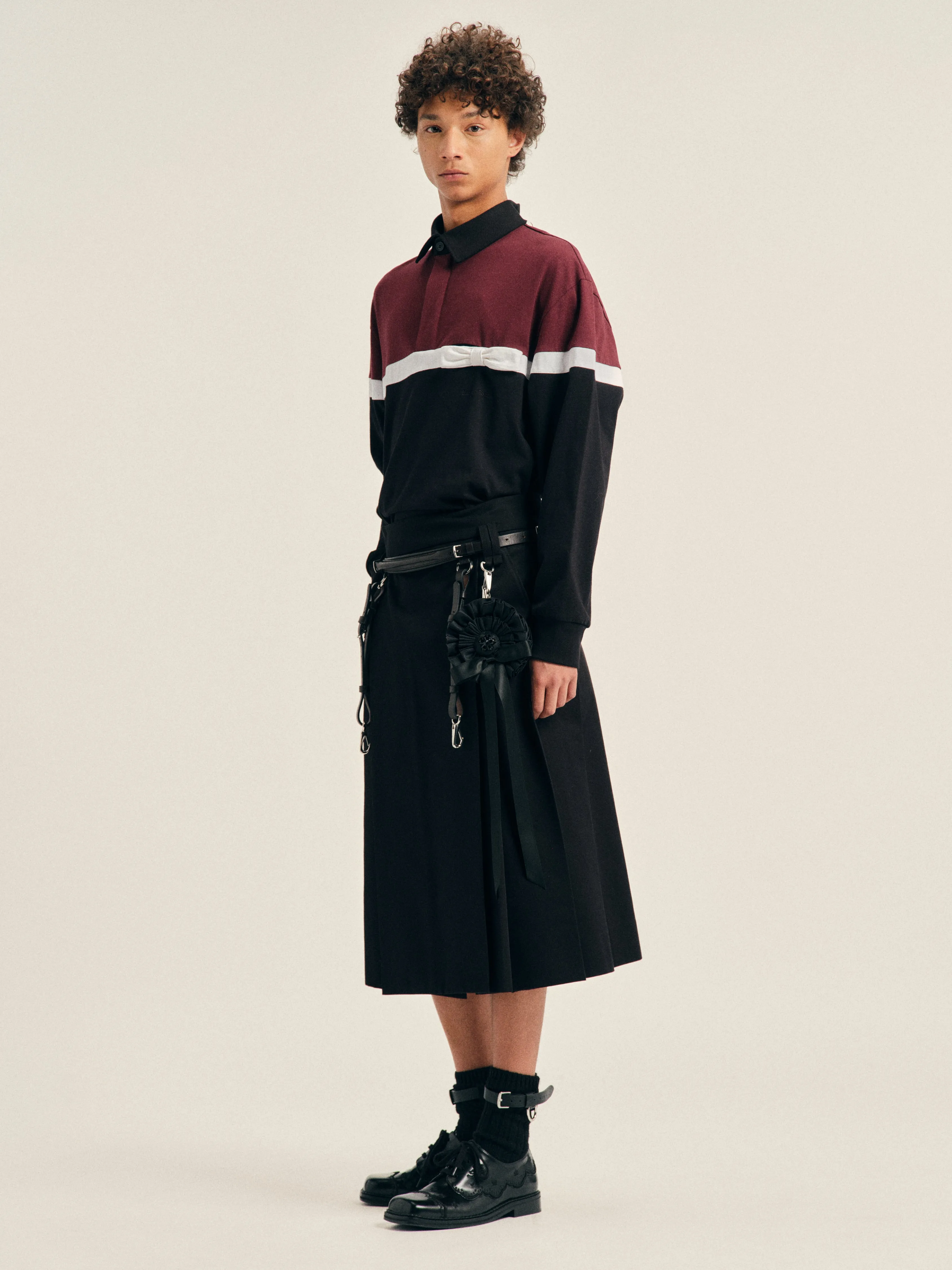Bow Stripe Rugby Shirt sold by Simone Rocha product image thumbnail 4