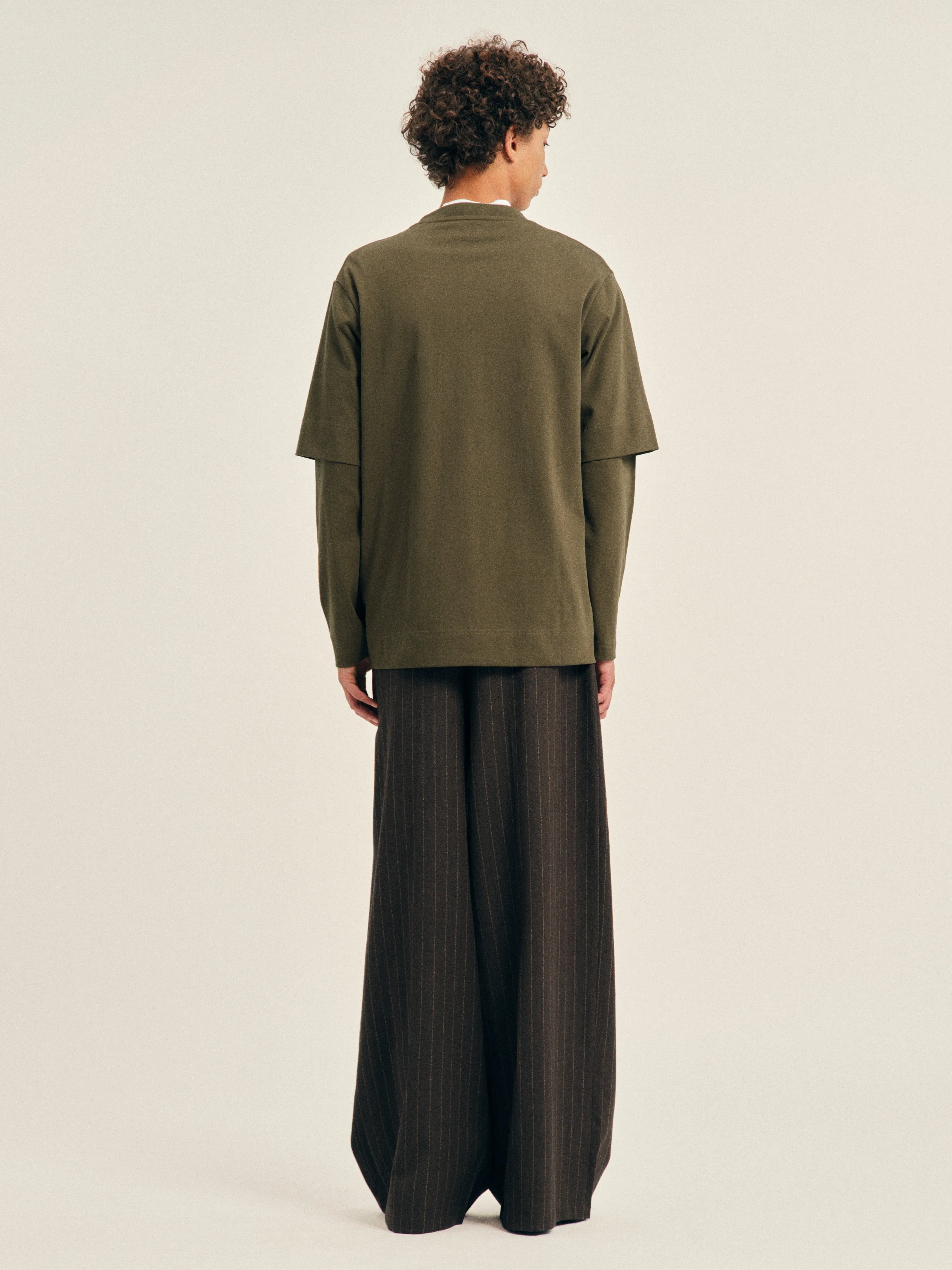 Lace Up Hem Layered Long Sleeve T-Shirt sold by Simone Rocha product image thumbnail 4