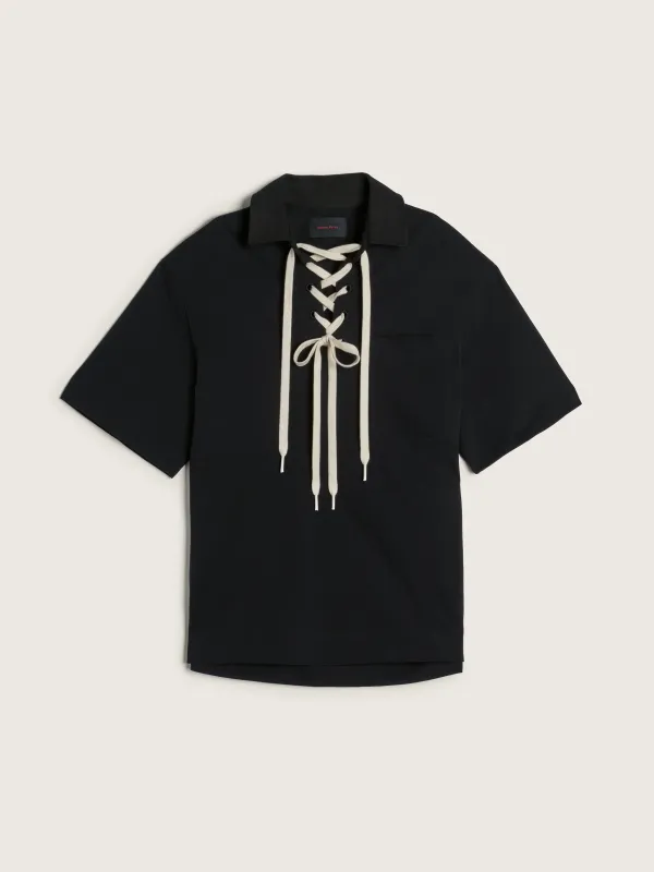 Lace Up Rugby Polo made by Simone Rocha