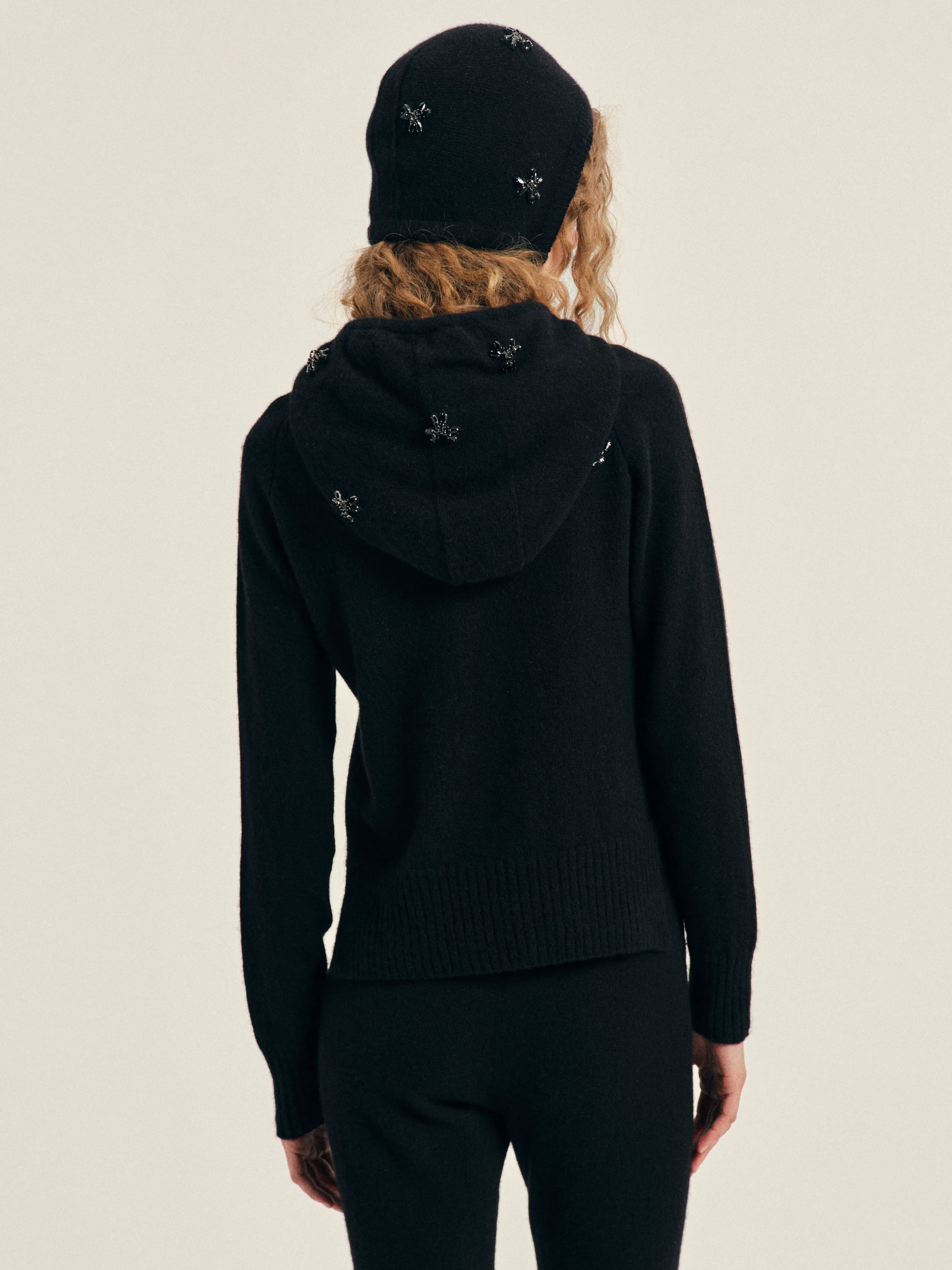 Turbo Embellished Relaxed Cashmere Hoodie sold by Simone Rocha product image thumbnail 2