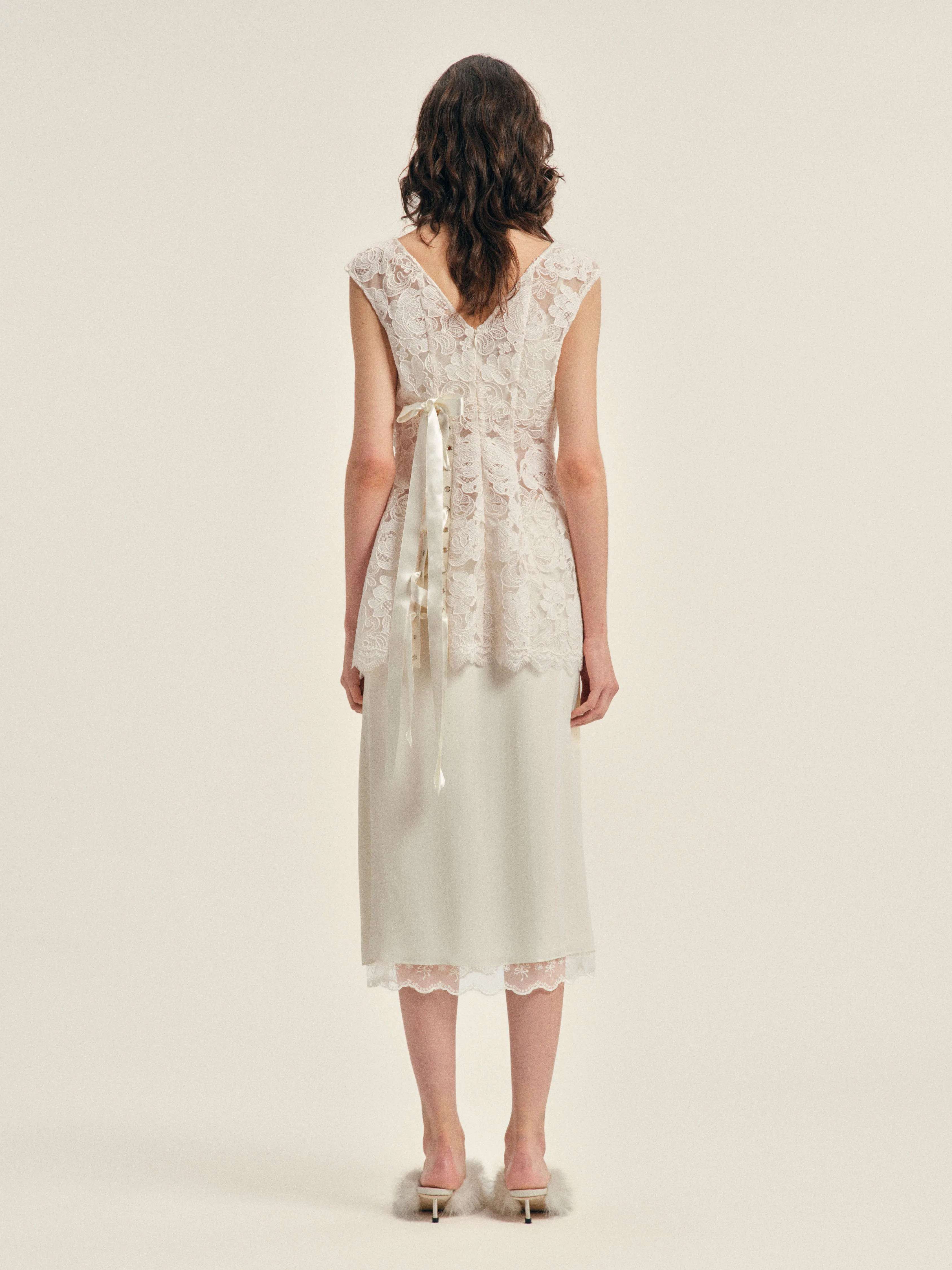 Unraveling Ribbon Portrait Top sold by Simone Rocha product image thumbnail 3