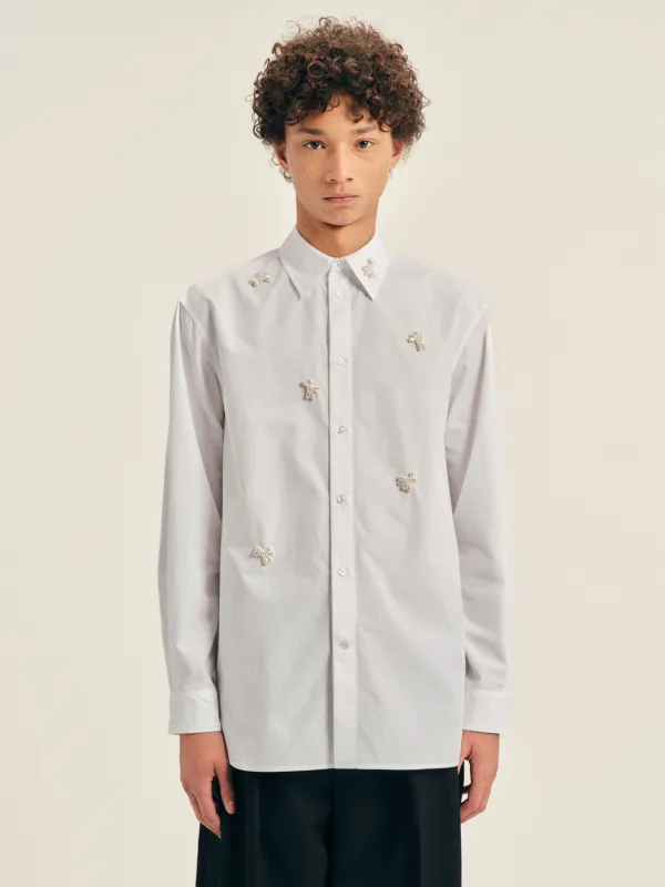 Turbo Beaded Easy Shirt made by Simone Rocha