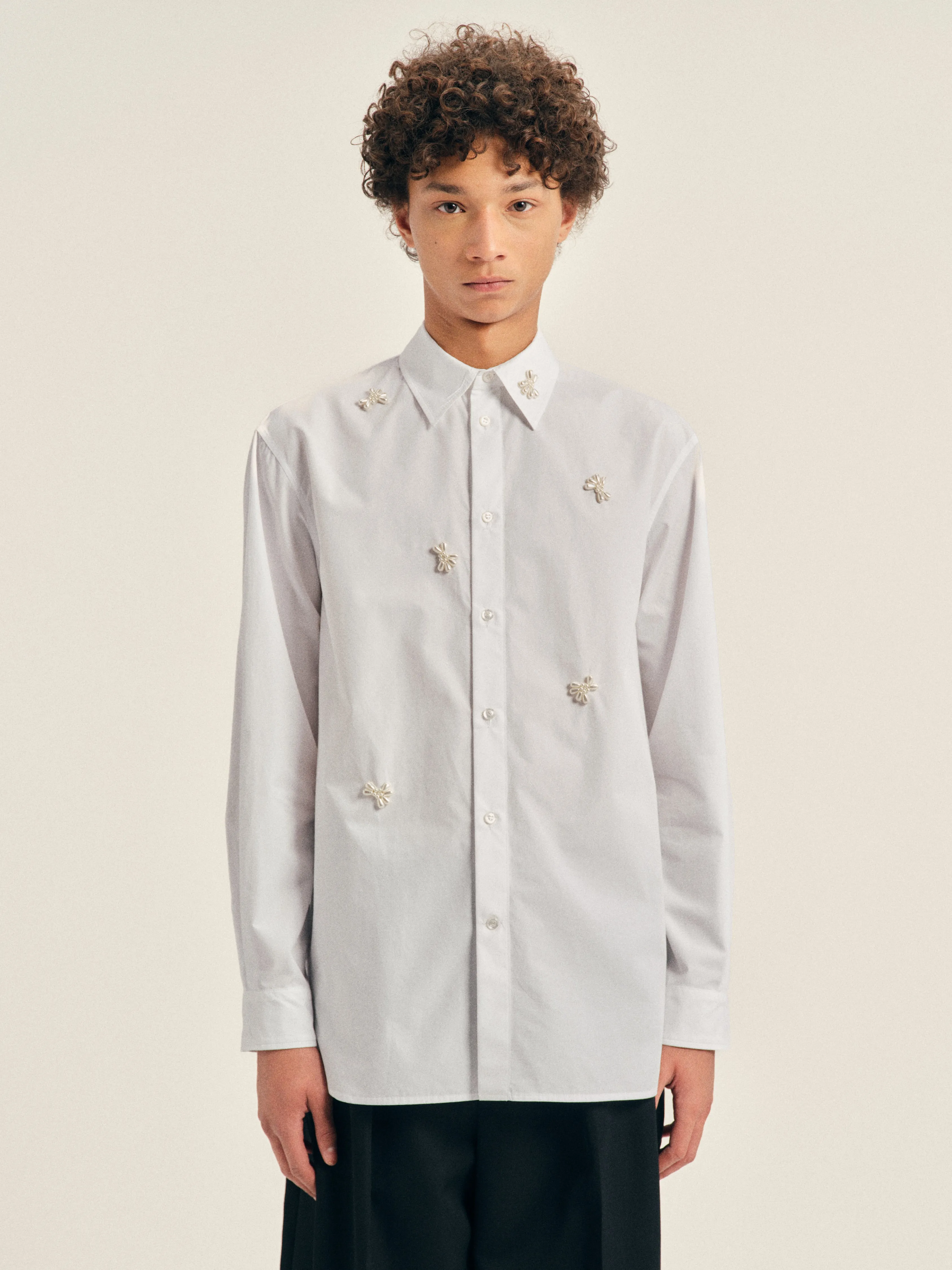 Turbo Beaded Easy Shirt sold by Simone Rocha