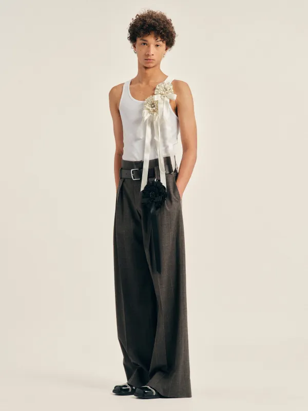 Ribbon Rosette Boy Tank made by Simone Rocha