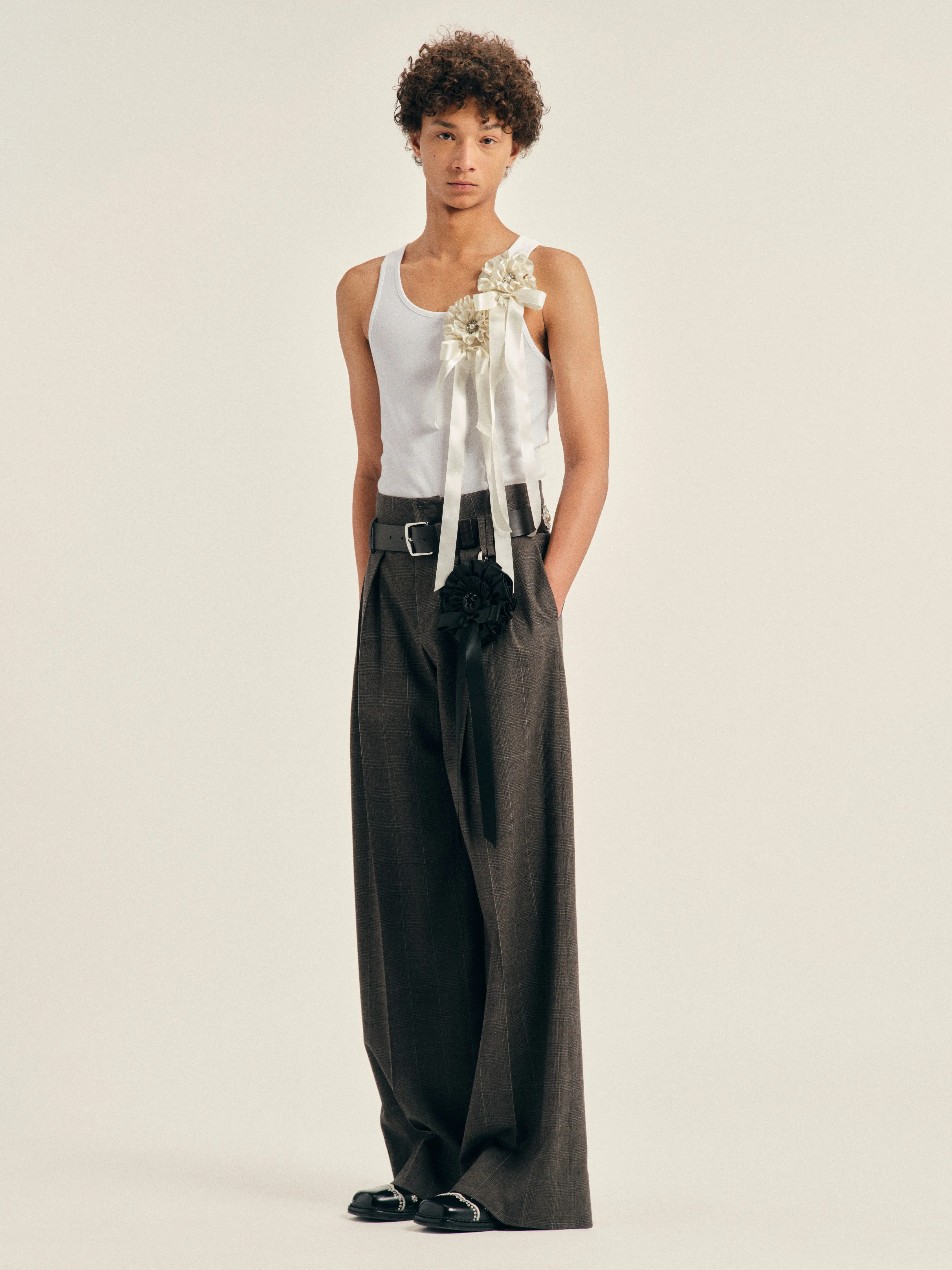 Ribbon Rosette Boy Tank sold by Simone Rocha