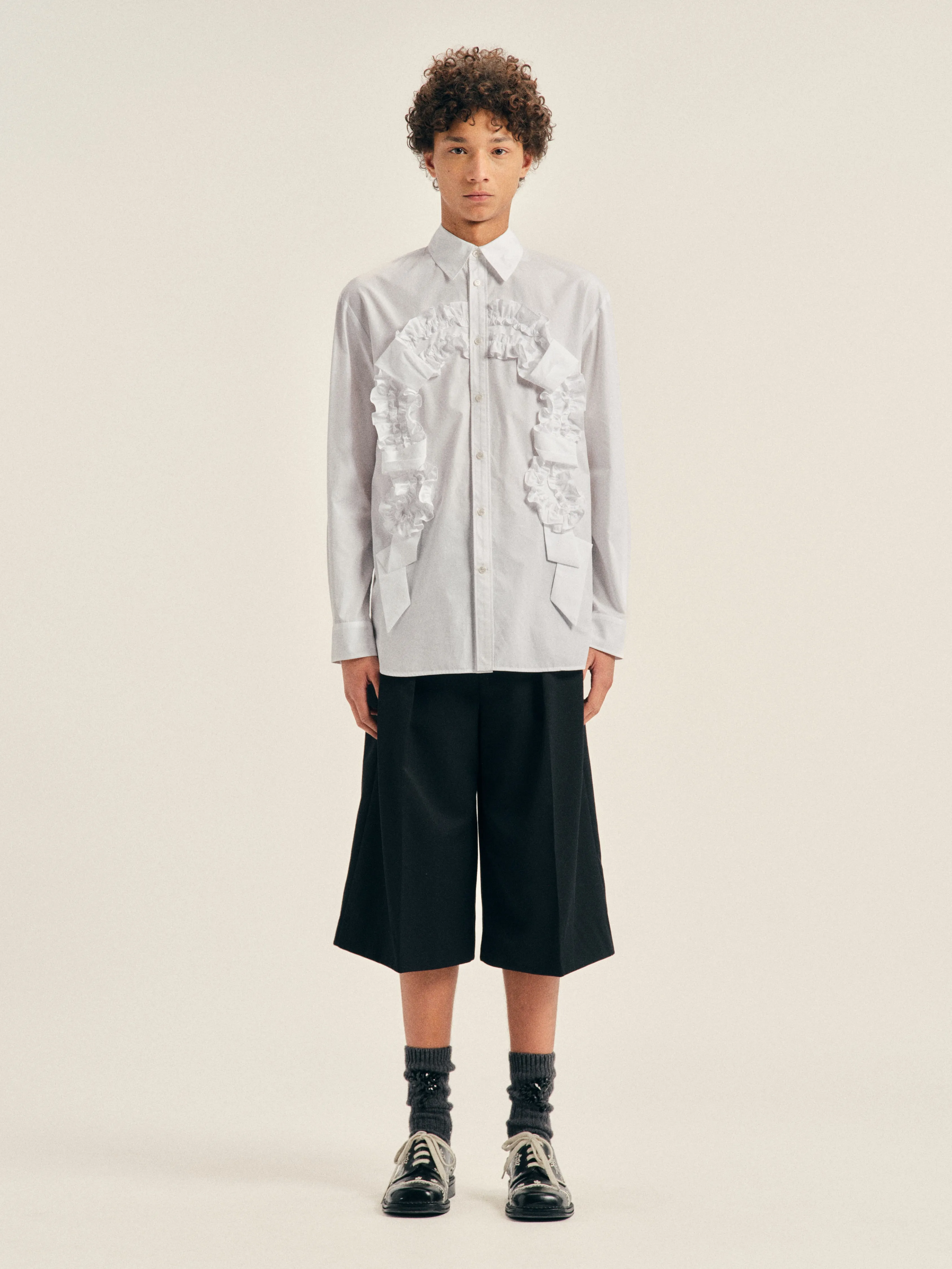 Ruffle Horseshoe Easy Shirt sold by Simone Rocha product image thumbnail 2