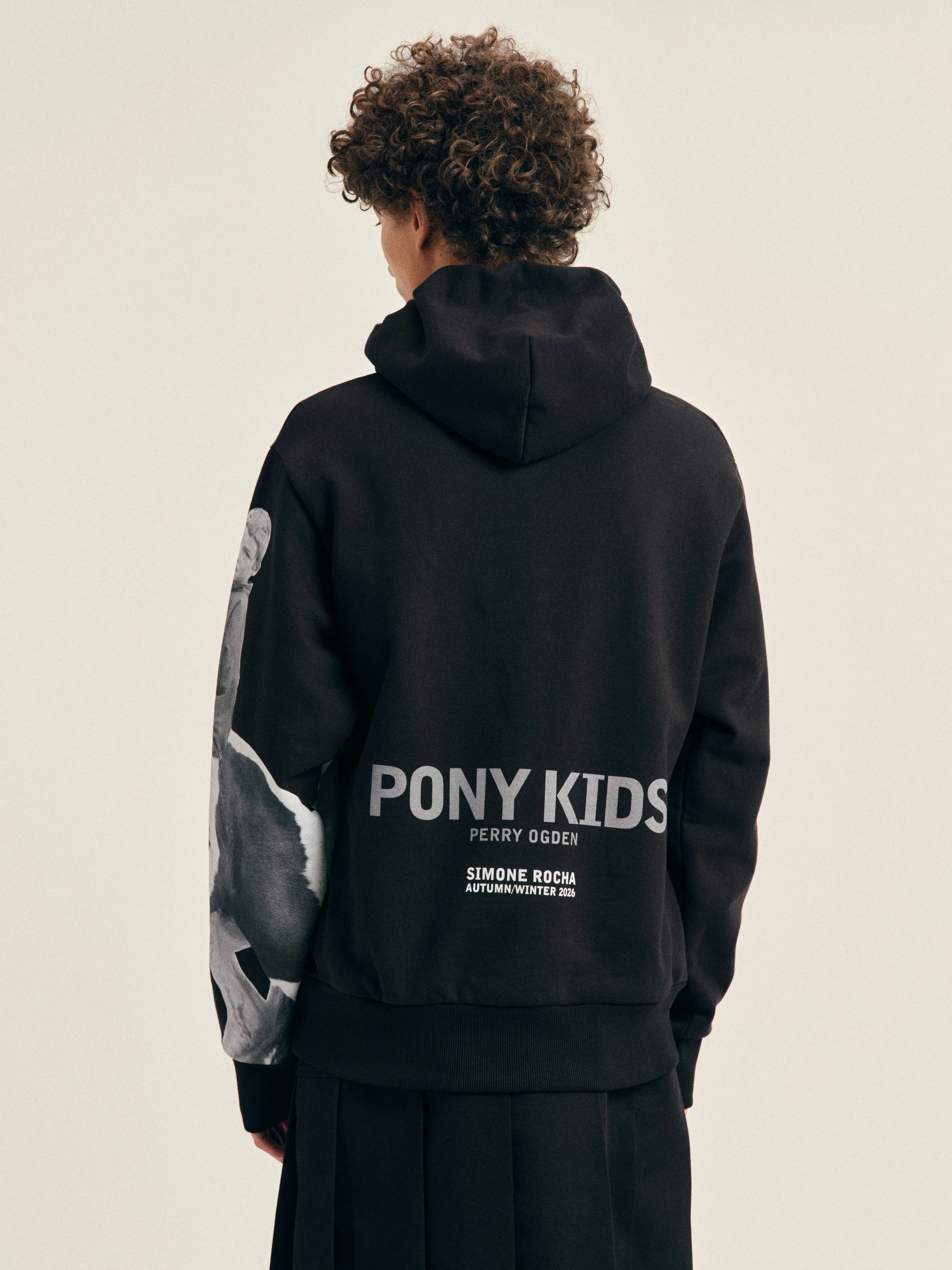 Boxy Pony Kid Print Hoodie sold by Simone Rocha product image thumbnail 4
