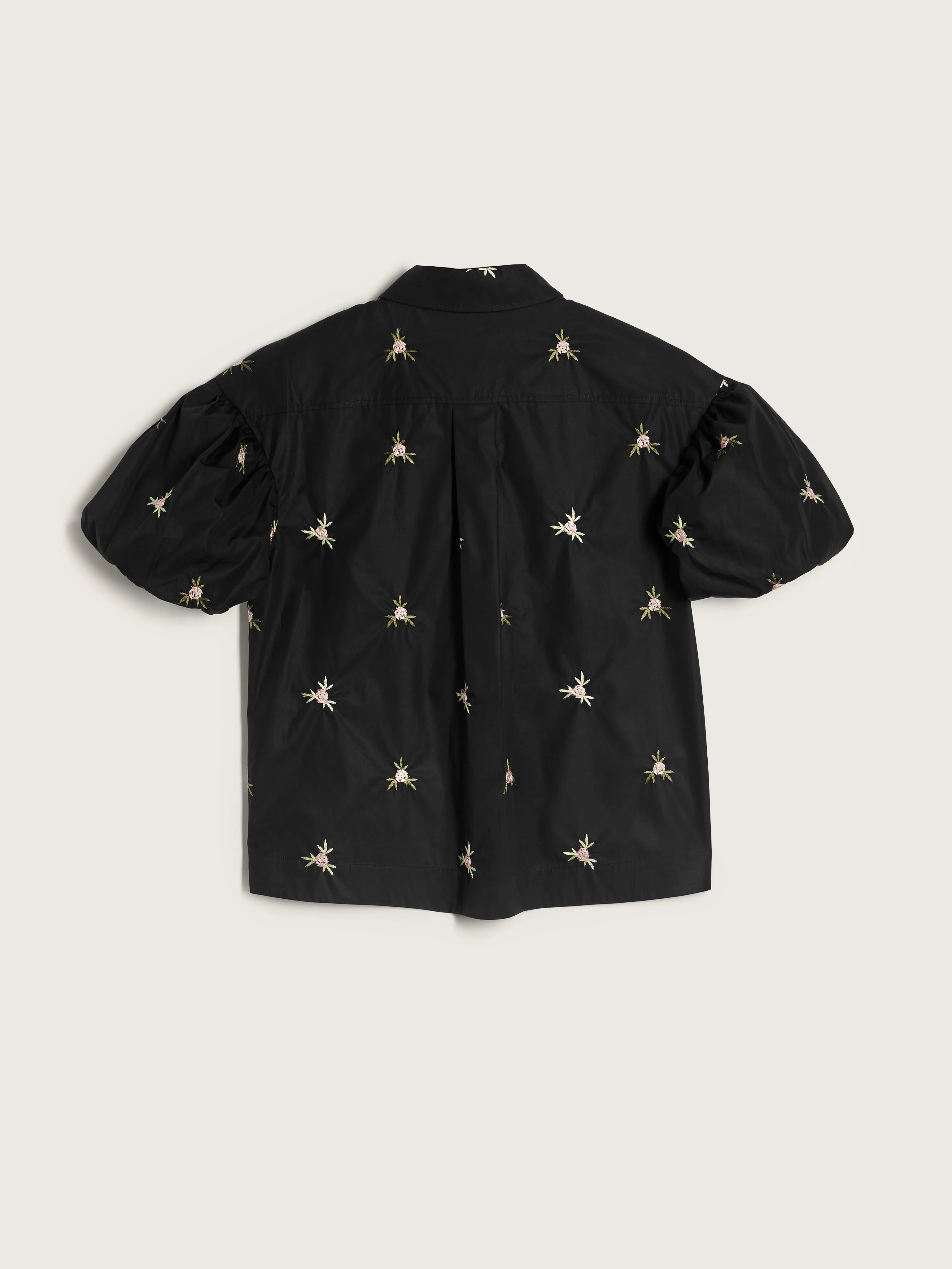 Cropped Rosebud Puff Sleeve Lace Trim Shirt sold by Simone Rocha product image thumbnail 2