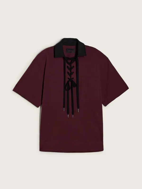Lace Up Rugby Polo made by Simone Rocha