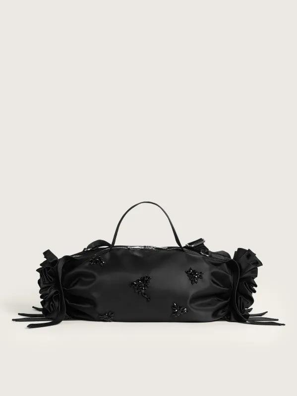Turbo Embellished Double Ribbon Rosette Bag made by Simone Rocha