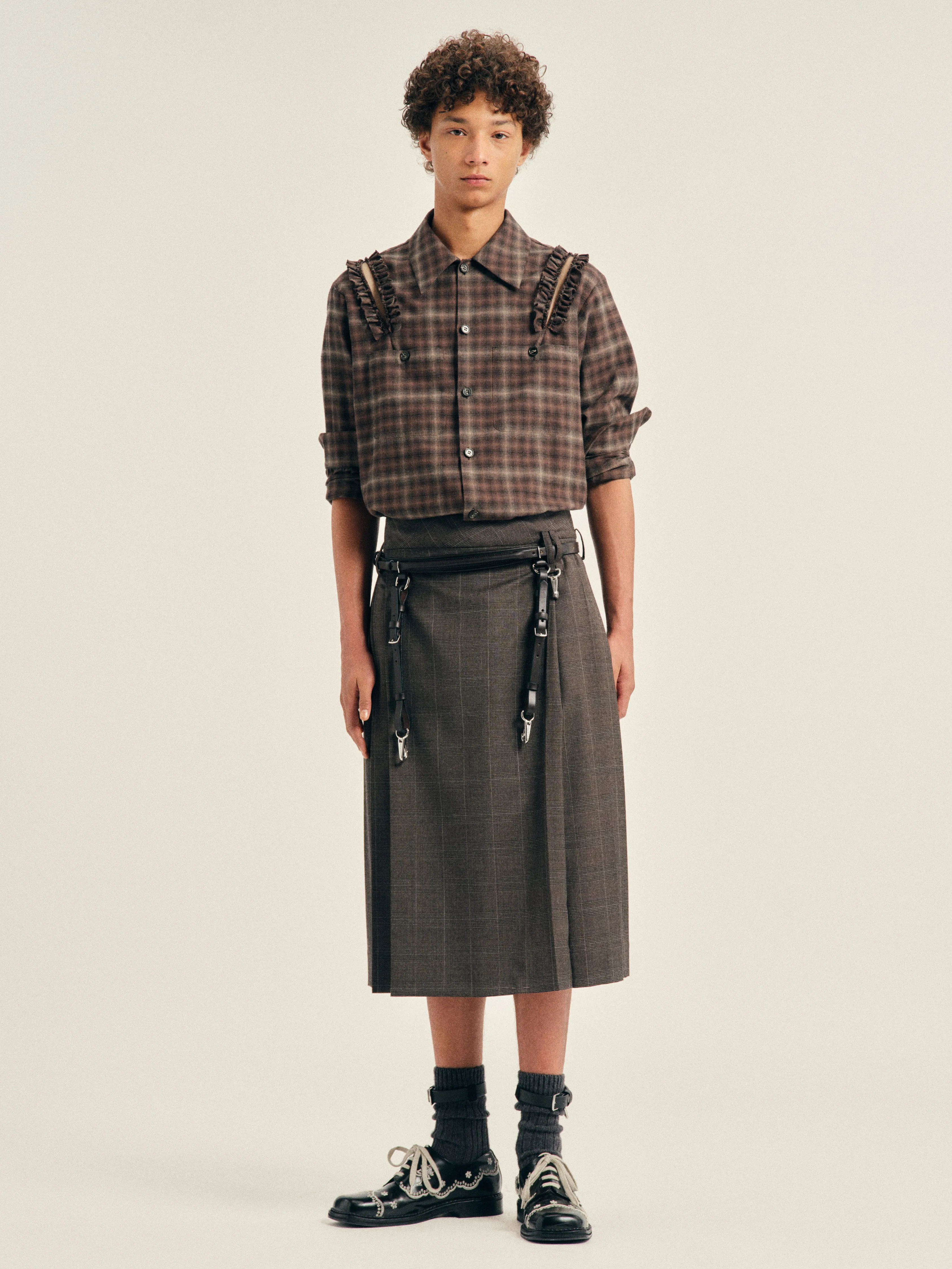 Tailored Clip Kilt sold by Simone Rocha