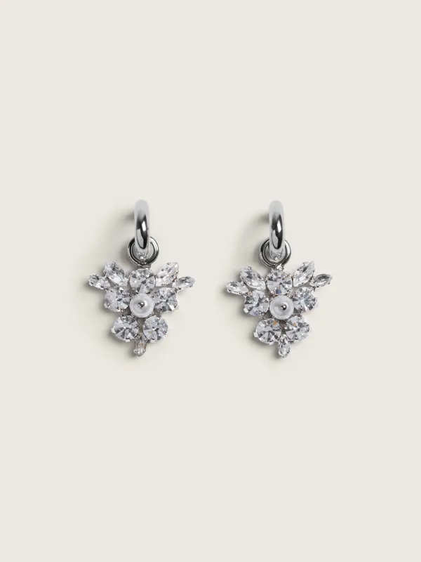 Frond Hoop Earrings made by Simone Rocha