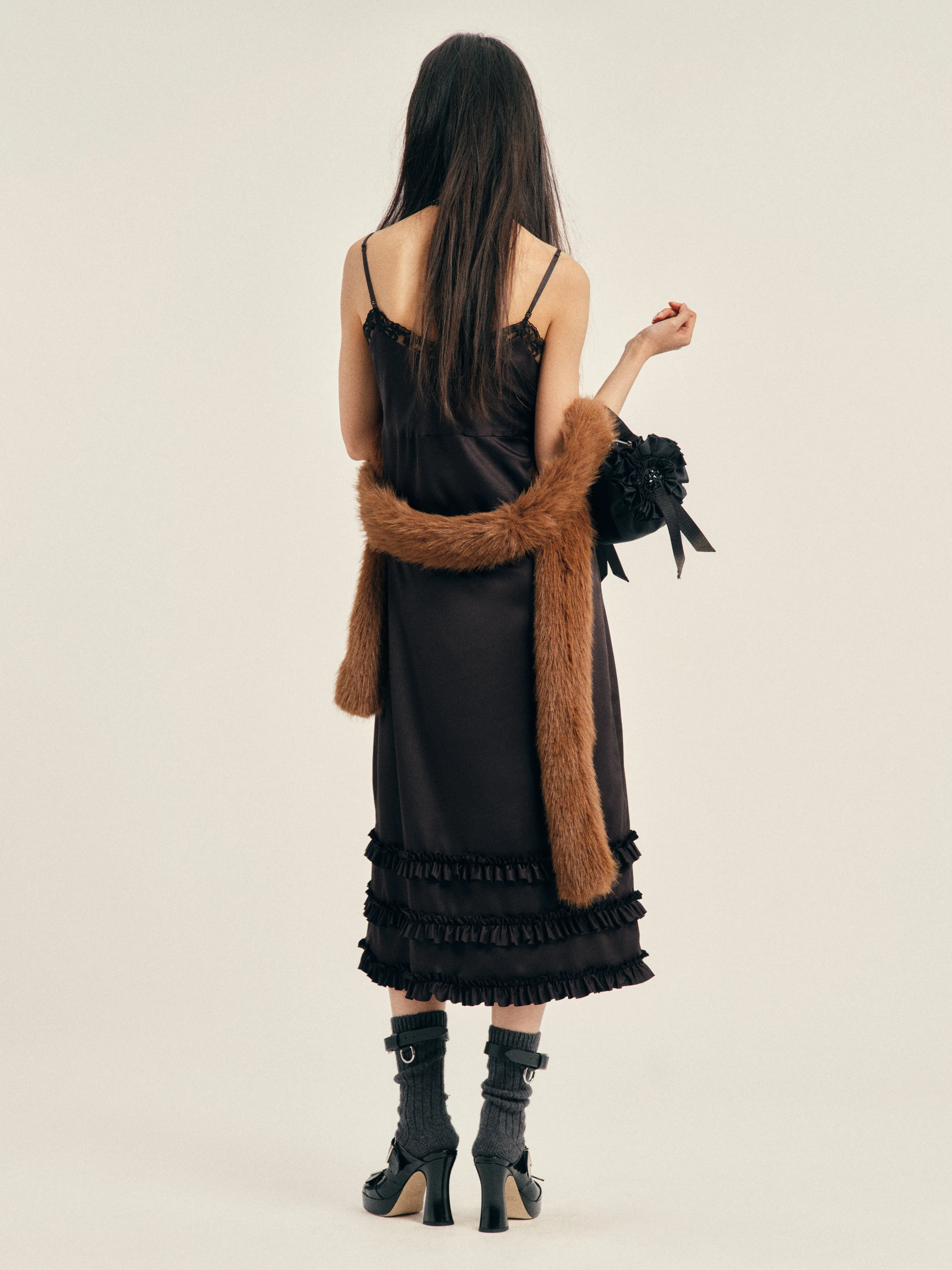 Ruffle Frill Hem Slip Dress sold by Simone Rocha product image thumbnail 3