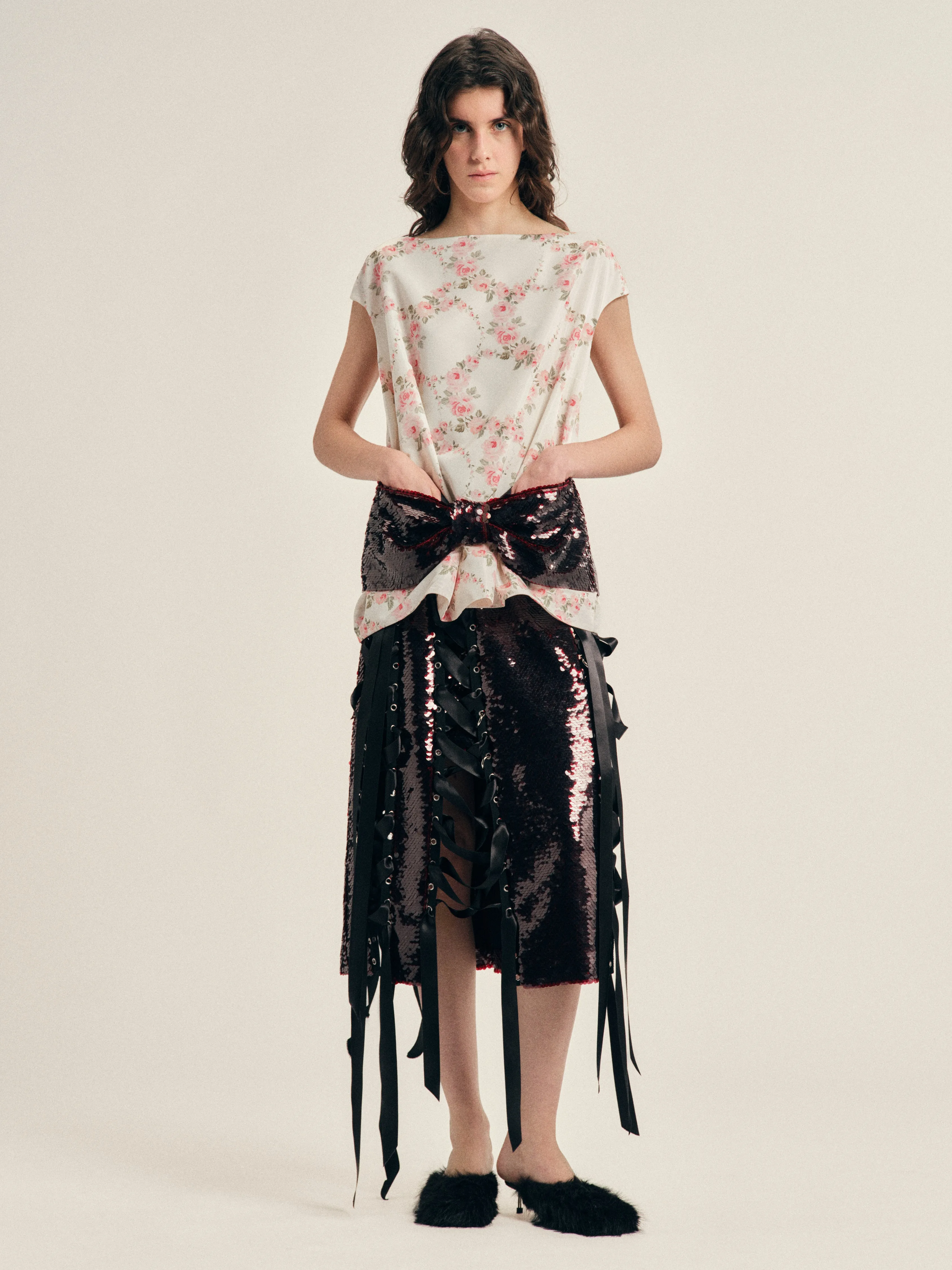 Unraveling Ribbon Ring Skirt sold by Simone Rocha