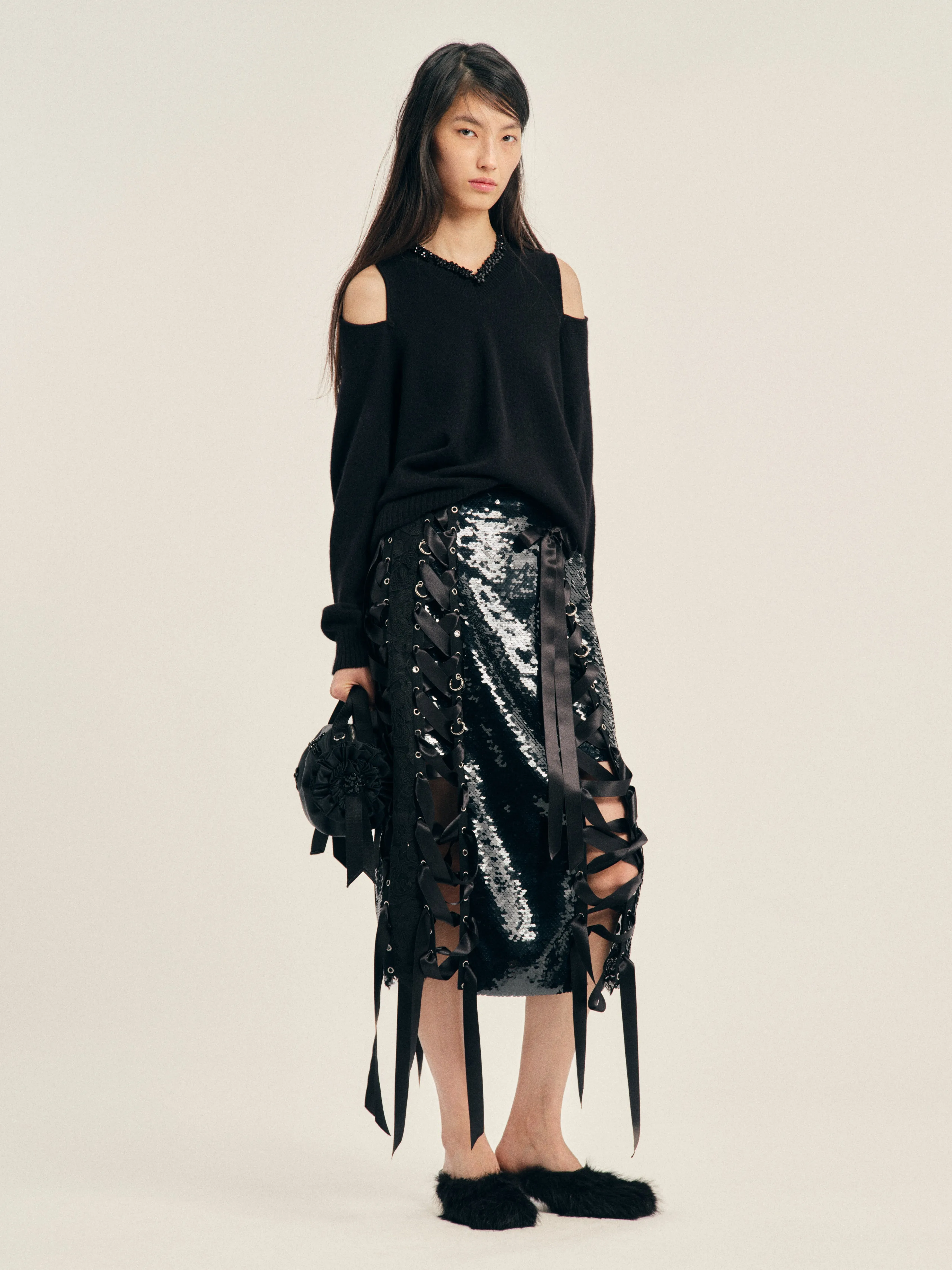 Unraveling Ribbon Patchwork Ring Skirt sold by Simone Rocha product image thumbnail 2