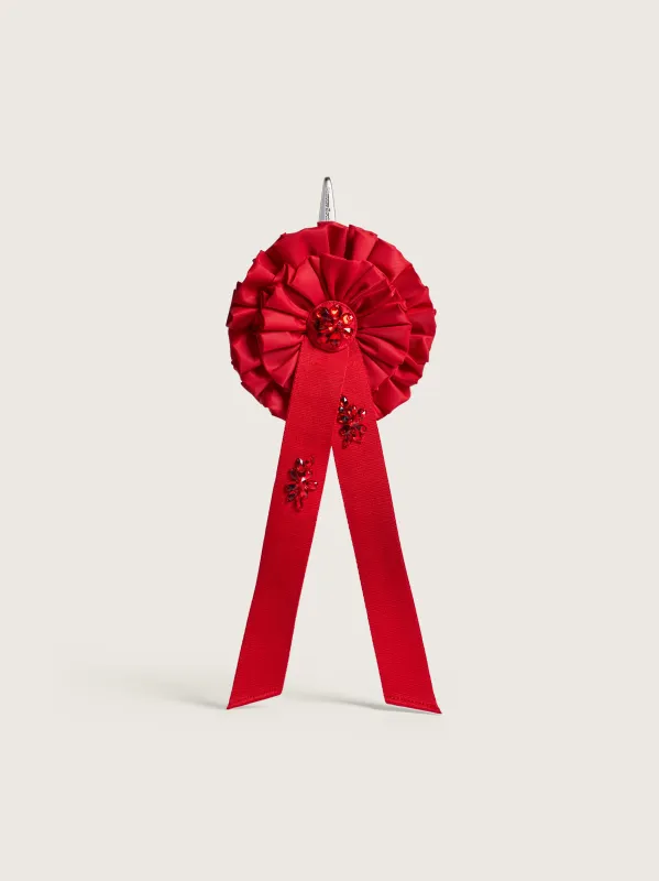 Embellished Ribbon Rosette Coin Purse made by Simone Rocha