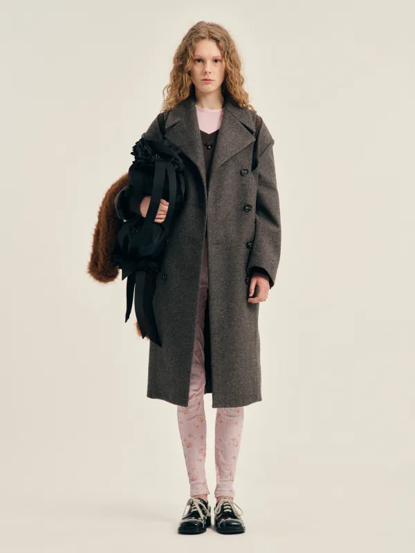 Double Breasted Slash Coat made by Simone Rocha