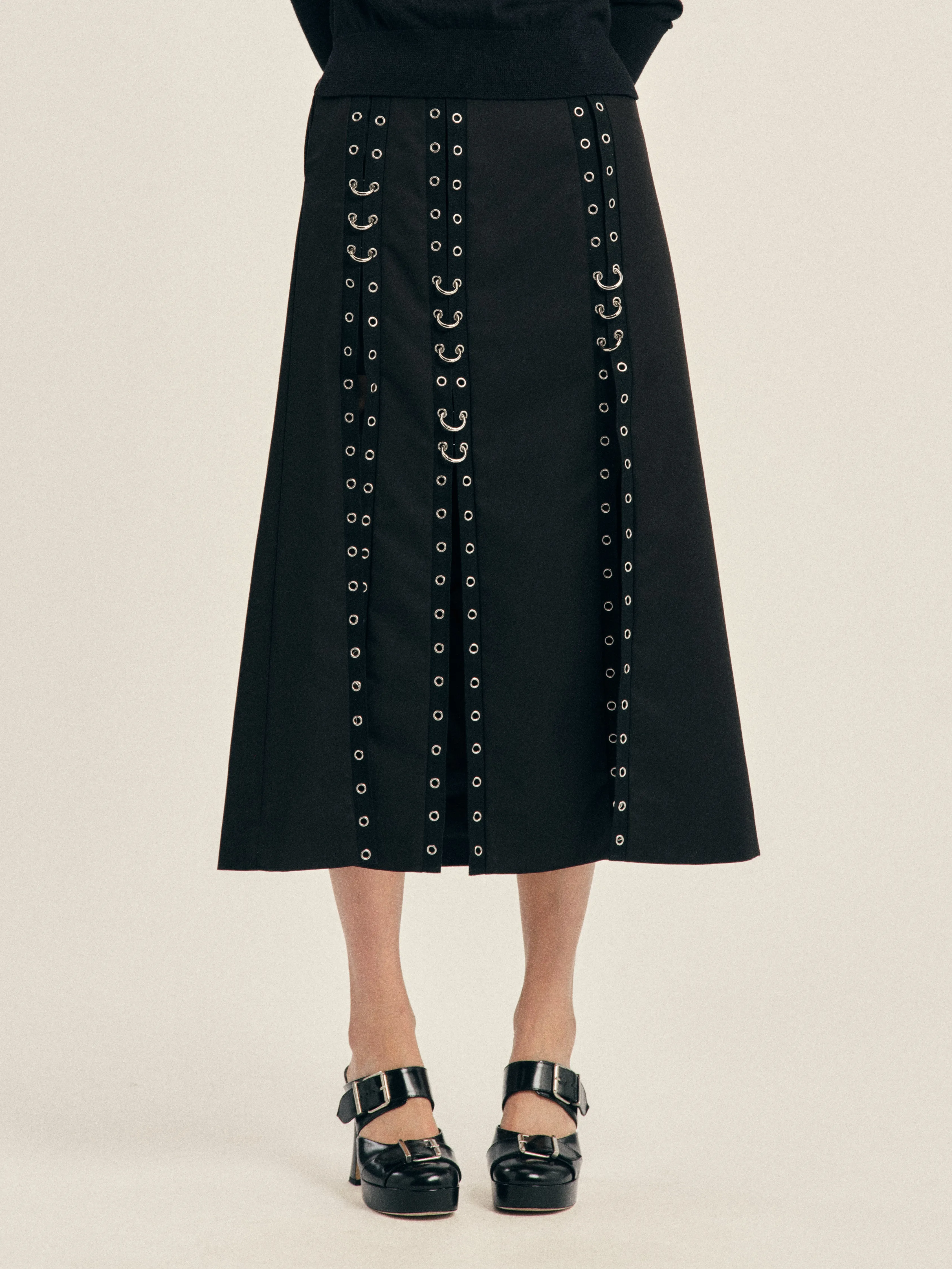 Grommet Ring Sculpt Ripple Skirt sold by Simone Rocha product image thumbnail 4