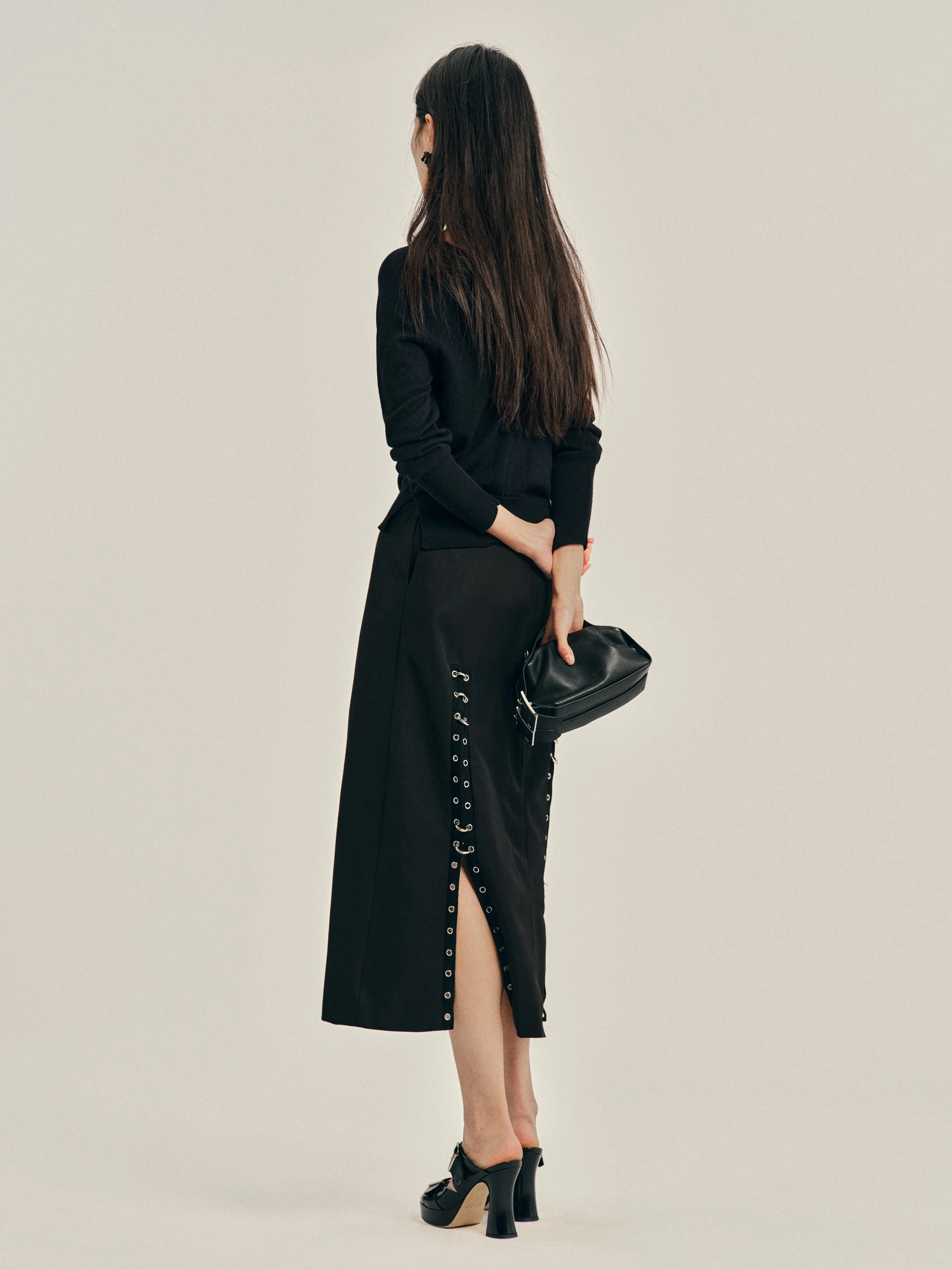 Grommet Ring Sculpt Ripple Skirt sold by Simone Rocha product image thumbnail 2