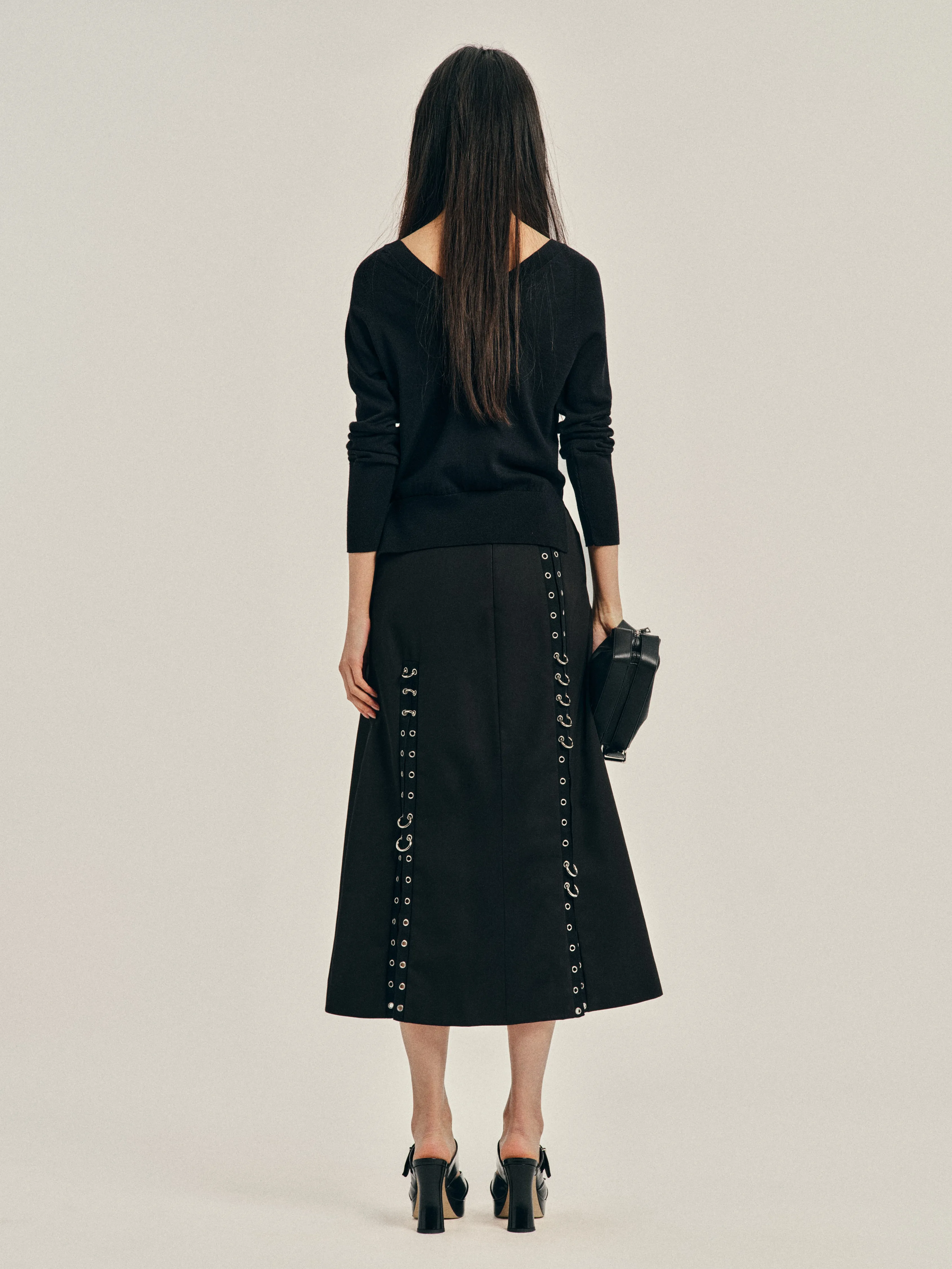 Grommet Ring Sculpt Ripple Skirt sold by Simone Rocha product image thumbnail 3