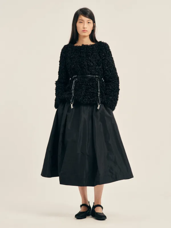 Faux Fur Round Sculpt Bustle Jacket made by Simone Rocha