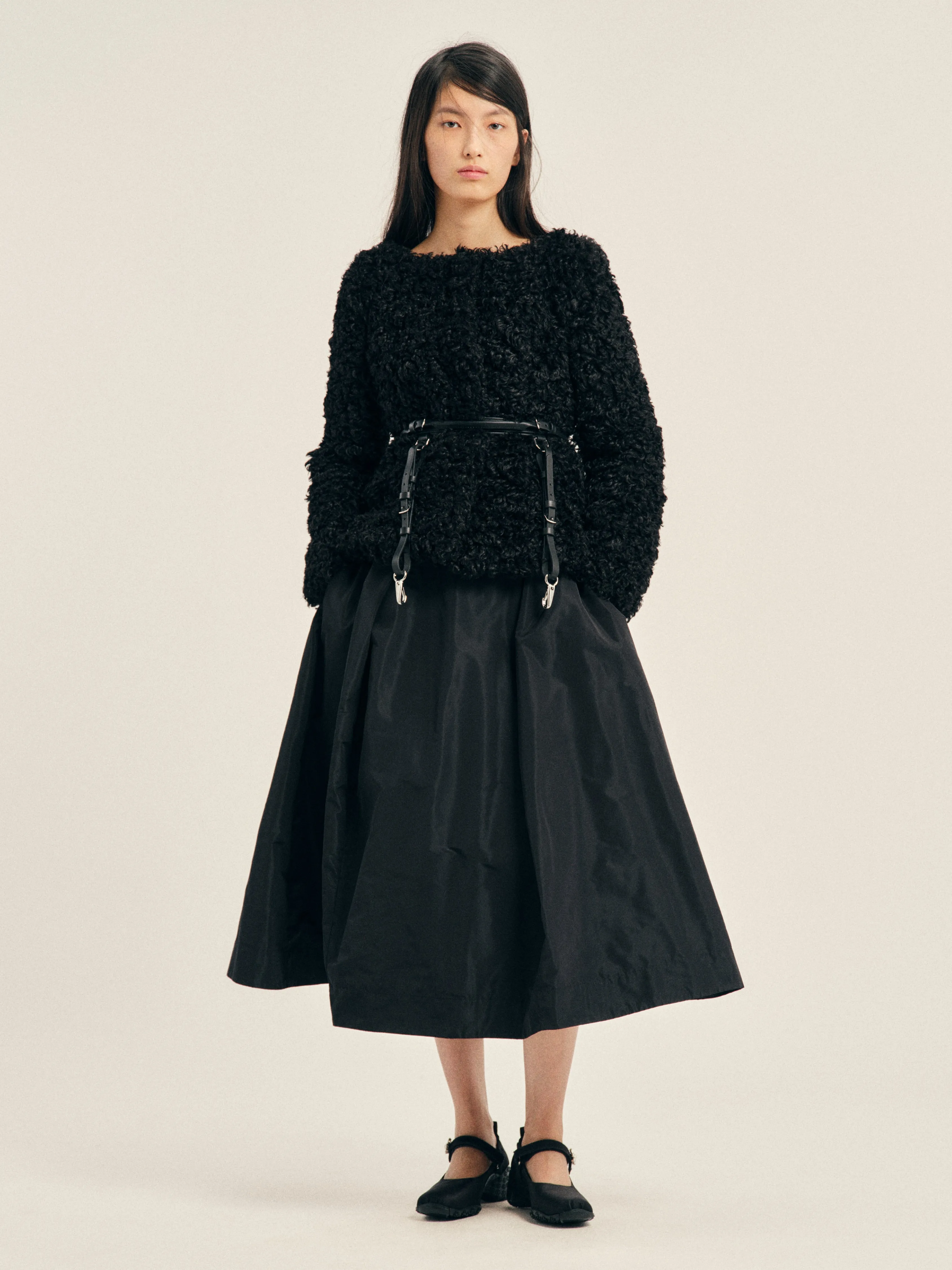 Faux Fur Round Sculpt Bustle Jacket sold by Simone Rocha