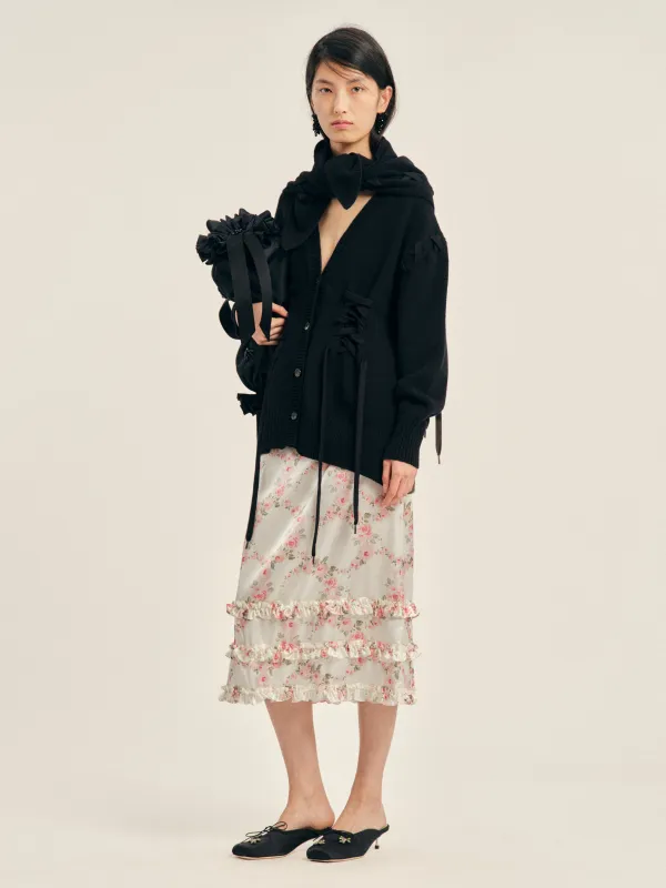Merino Sculpted Corset Cardigan made by Simone Rocha