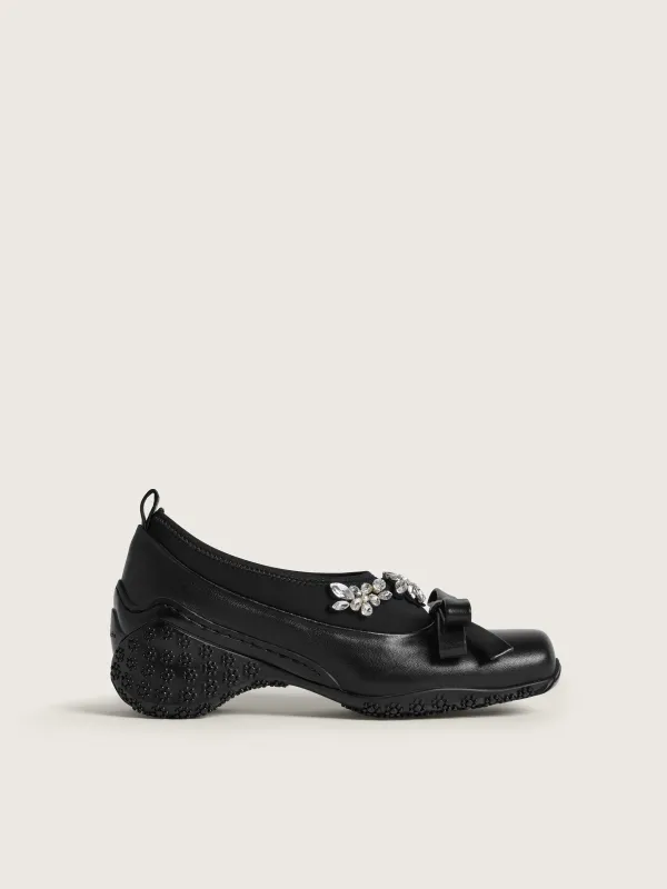 Embellished Bow Ballet Runner made by Simone Rocha