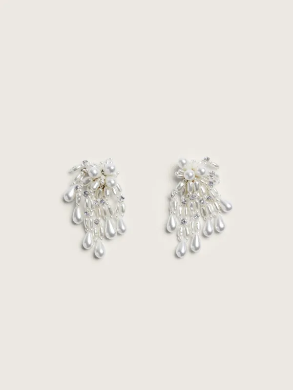 Wilted Chandelier Earrings made by Simone Rocha