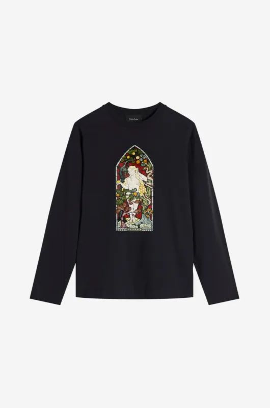 Stained Glass Woman Long Sleeve T-Shirt made by Simone Rocha