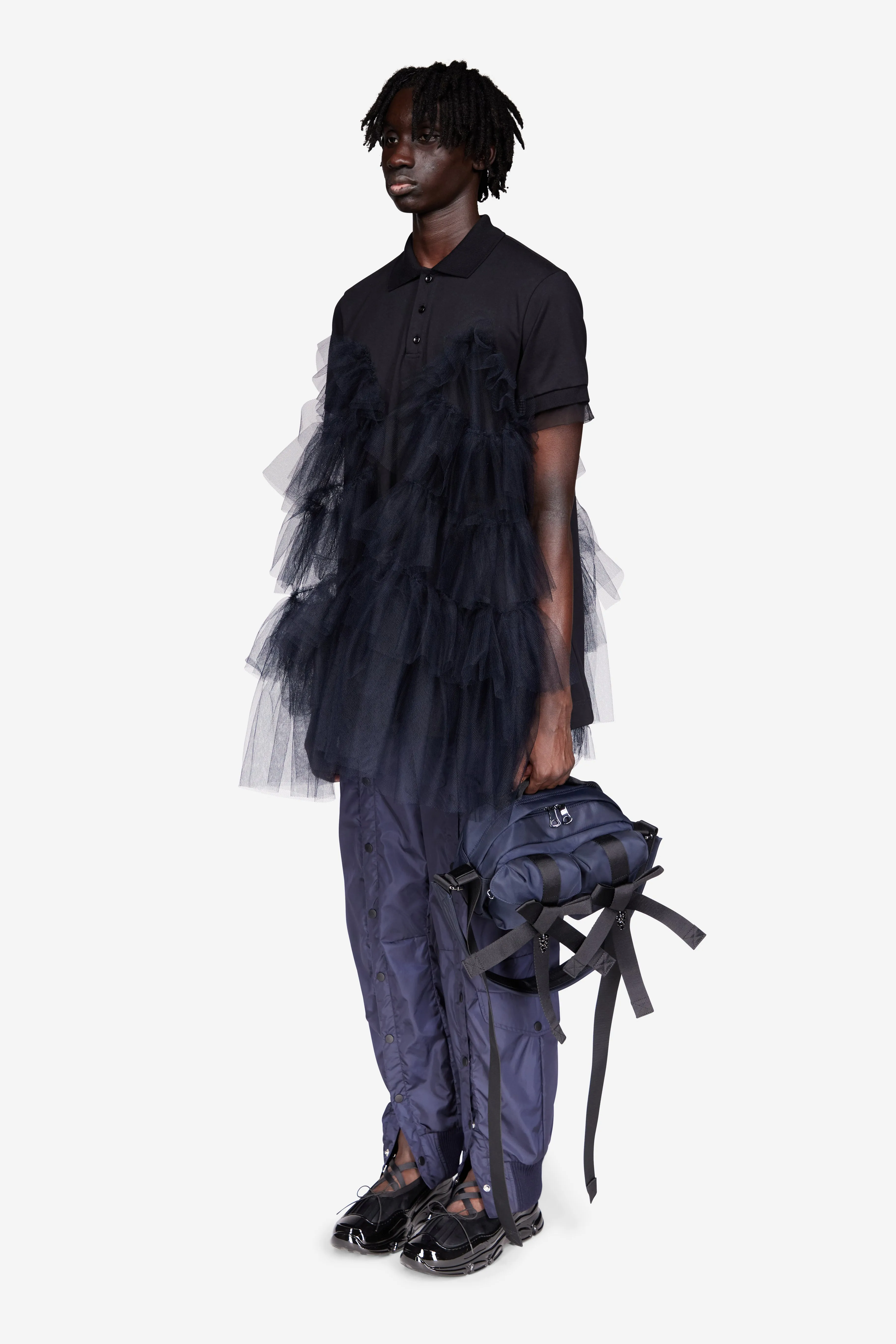 Tulle Frill Polo Shirt sold by Simone Rocha product image thumbnail 2