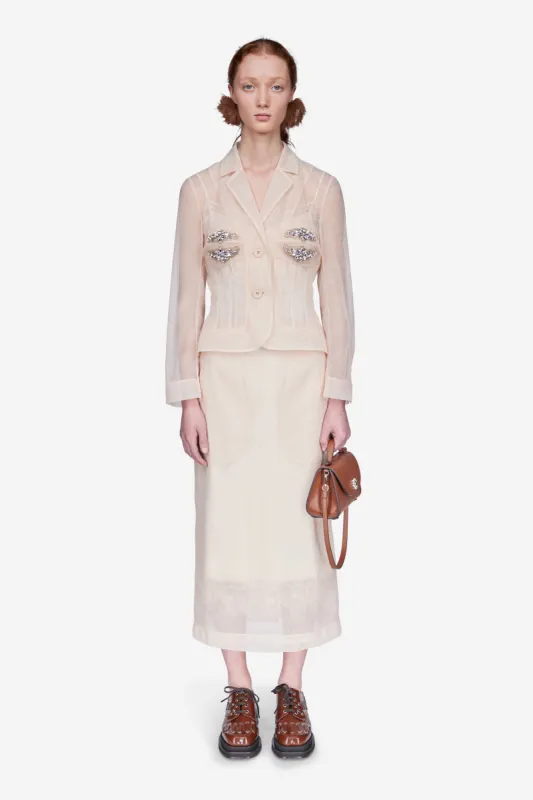 Embellished Bust Fitted Jacket sold by Simone Rocha