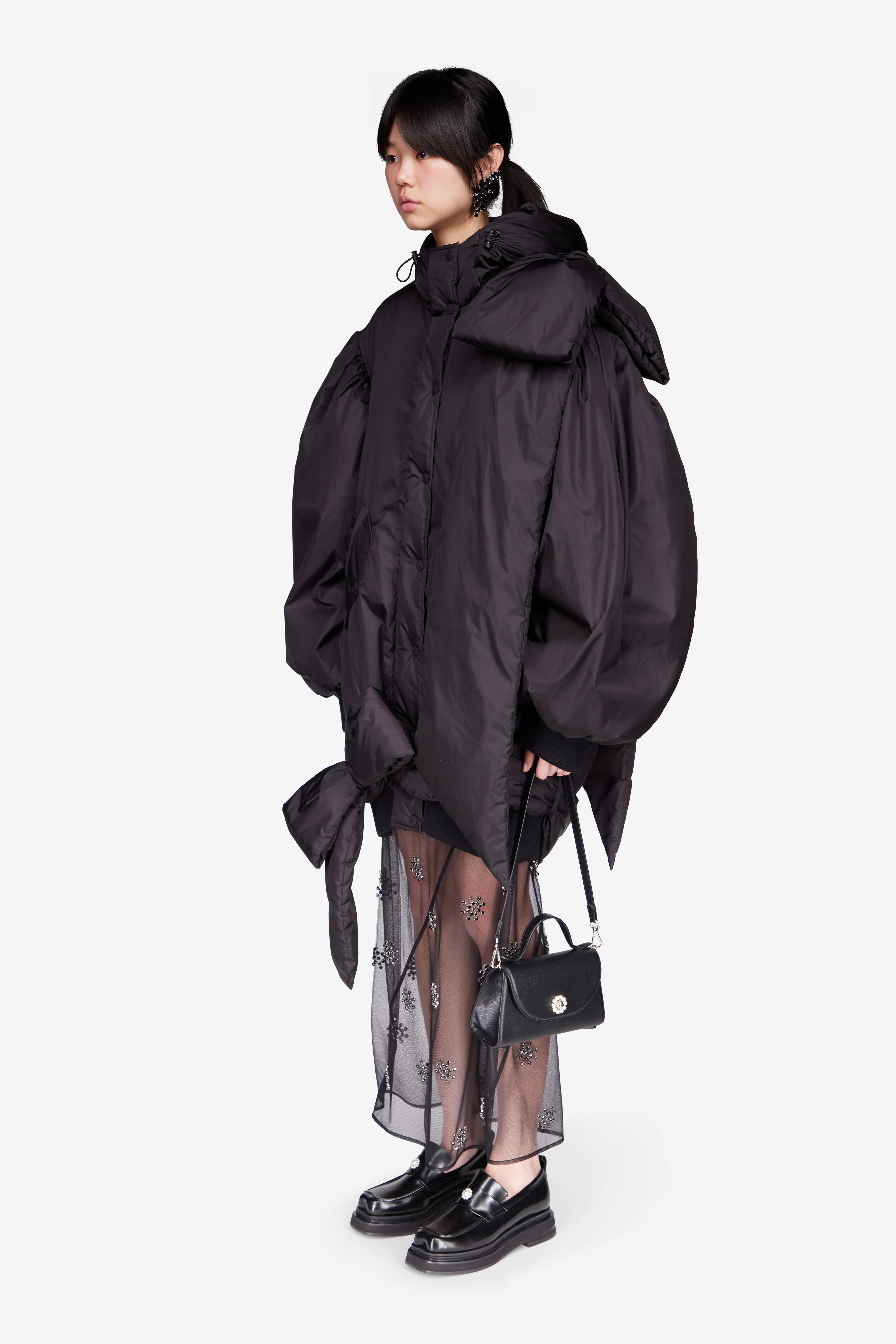 Oversized Shoulder Bow Bomber Jacket sold by Simone Rocha product image thumbnail 2