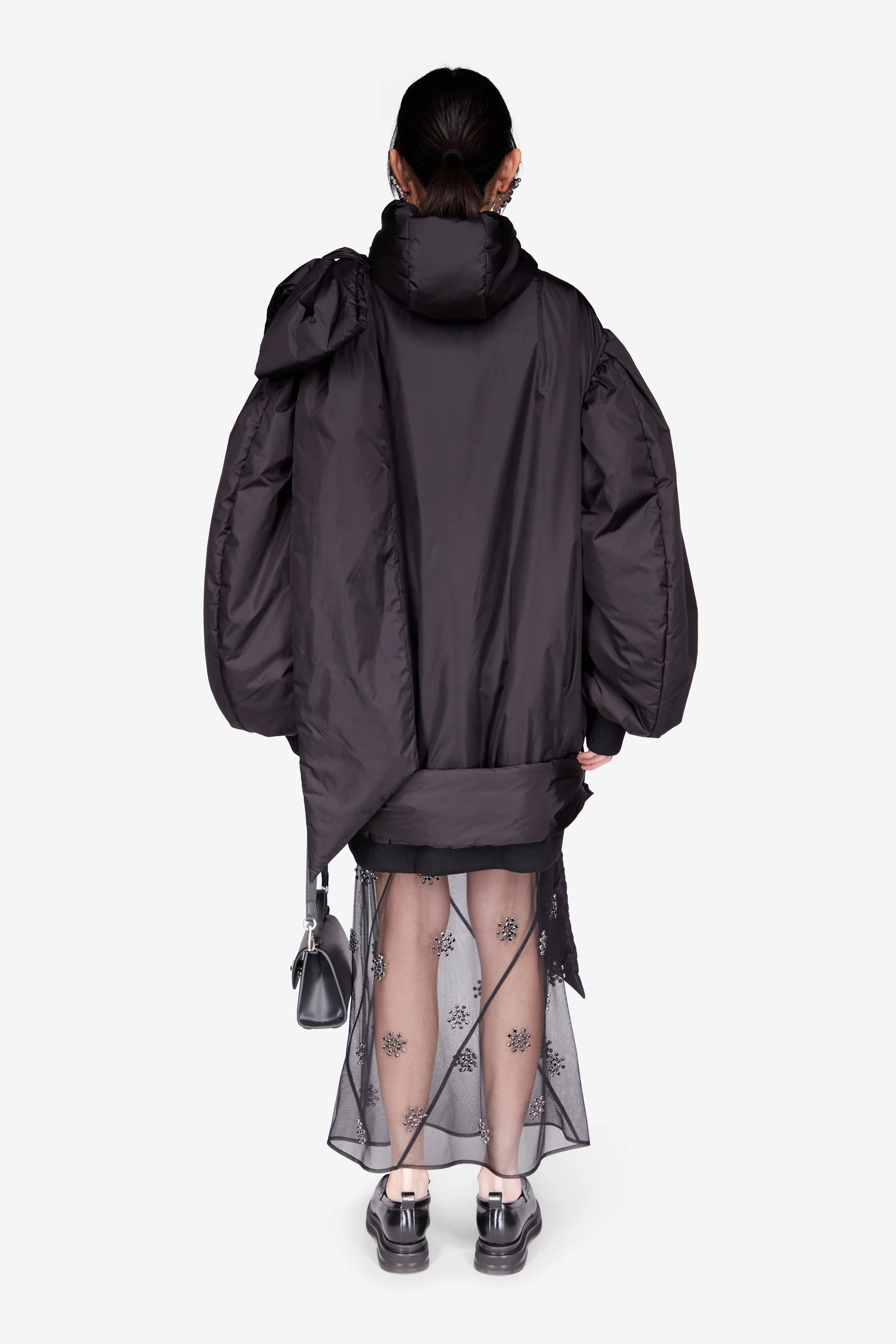 Oversized Shoulder Bow Bomber Jacket sold by Simone Rocha product image thumbnail 3
