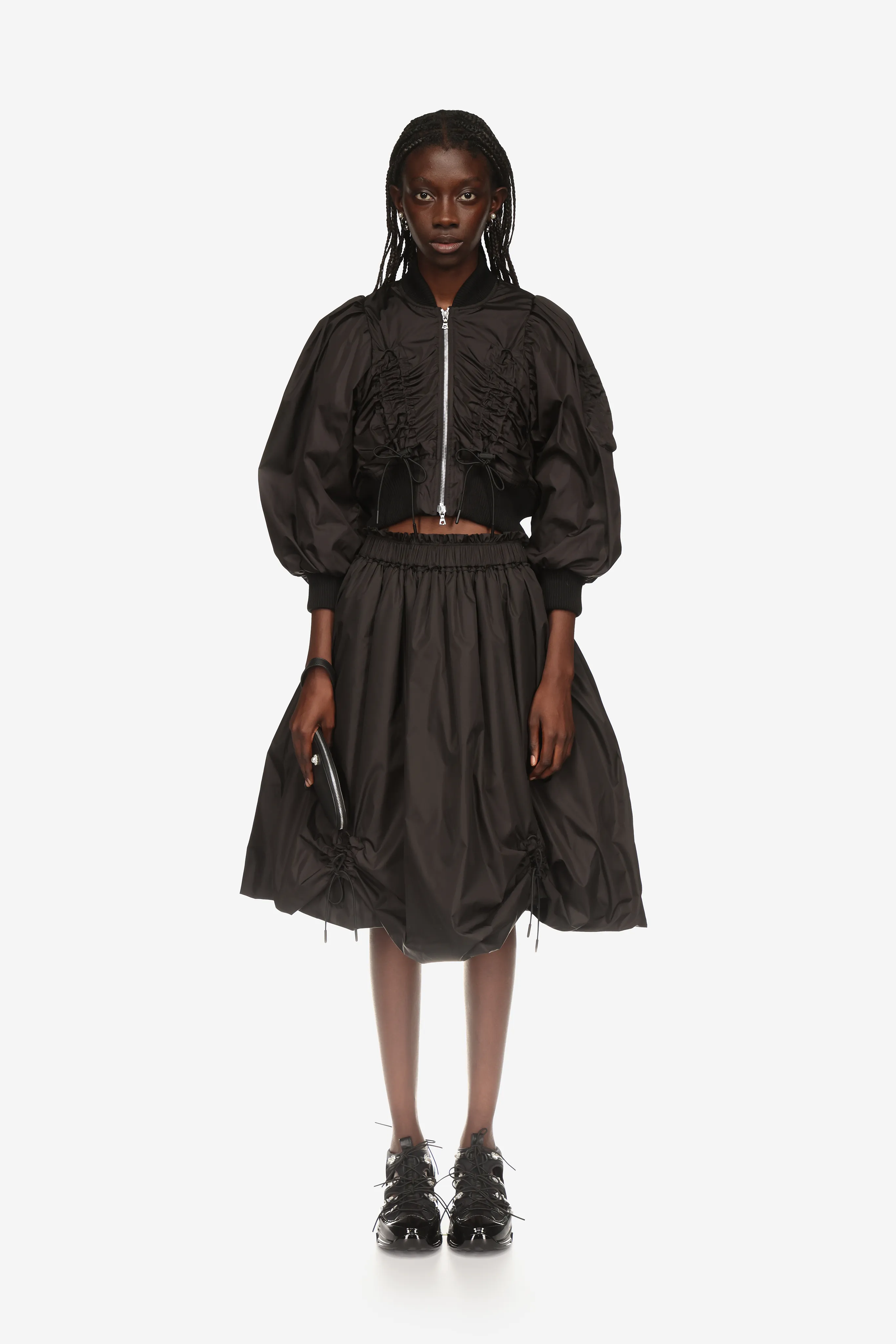 Ruched Midi Skirt sold by Simone Rocha product image thumbnail 3