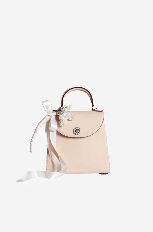 Valentine Bag With Beaded Flower made by Simone Rocha