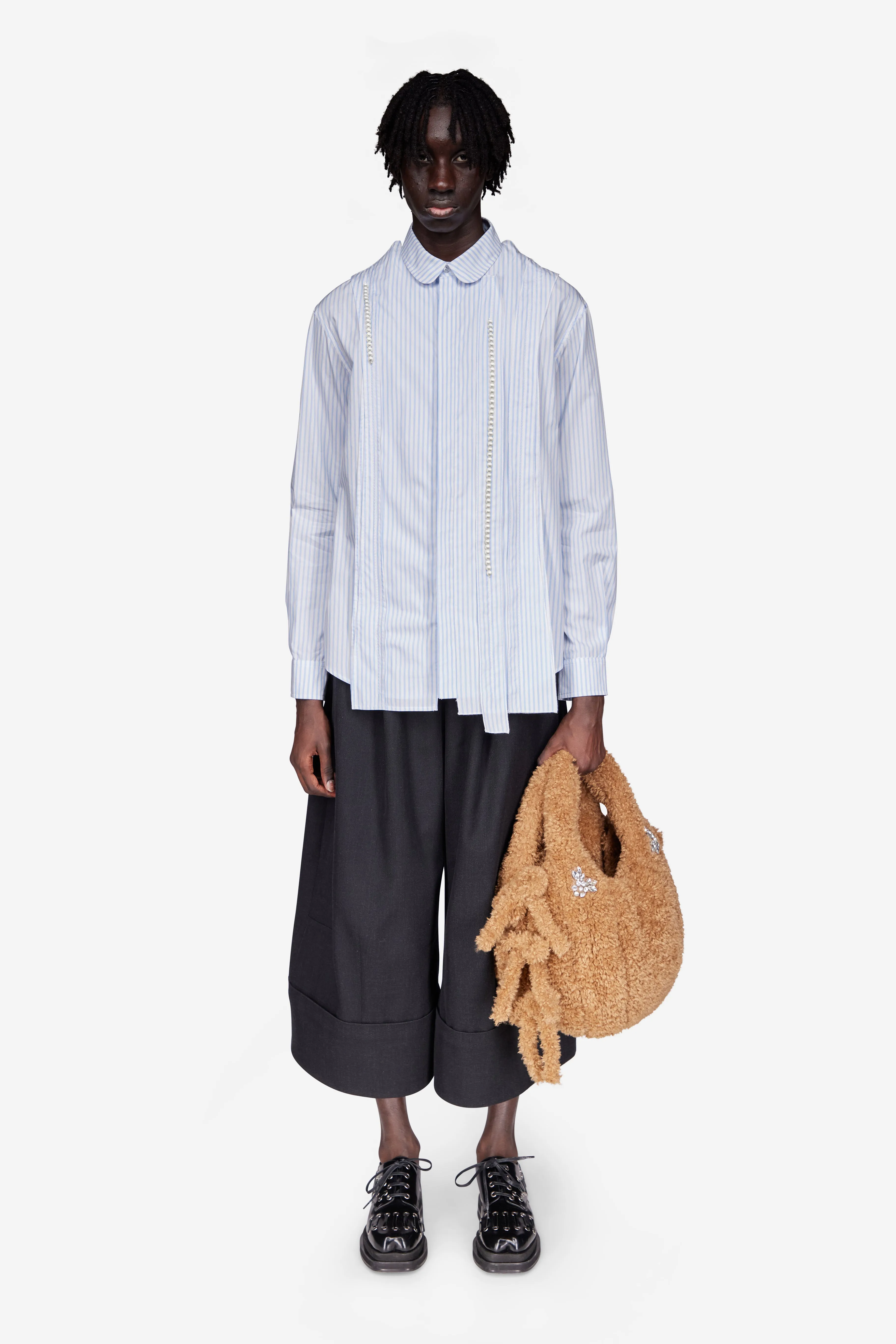 Beaded Inverted Seam Classic Fit Shirt sold by Simone Rocha