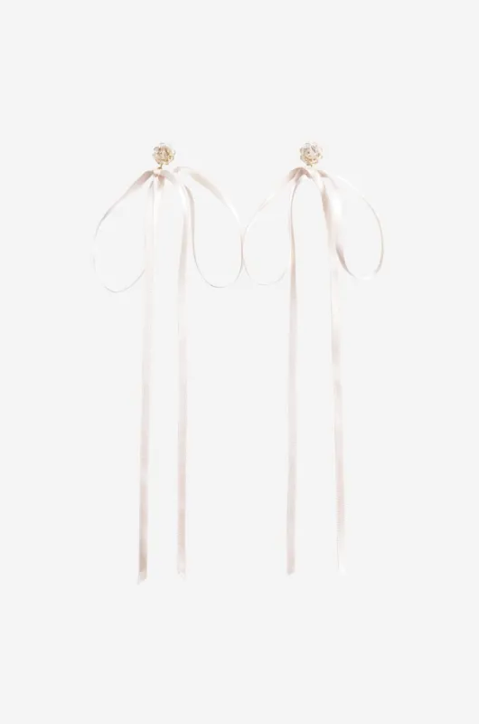 Bow Ribbon Stud Earrings sold by Simone Rocha